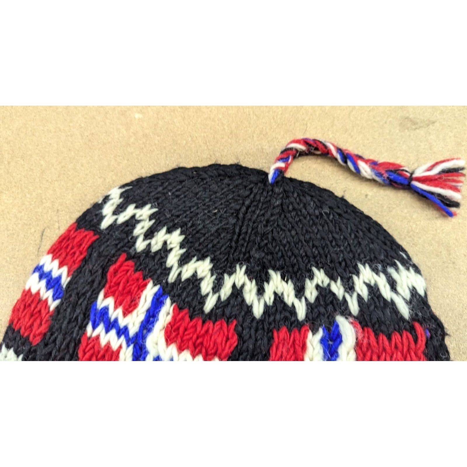 Vintage VINTAGE not? Handmade Wool Beanie Hat One Size Lined Ear Cover Thermal Warm Chin Strap Size ONE SIZE - 5 Thumbnail