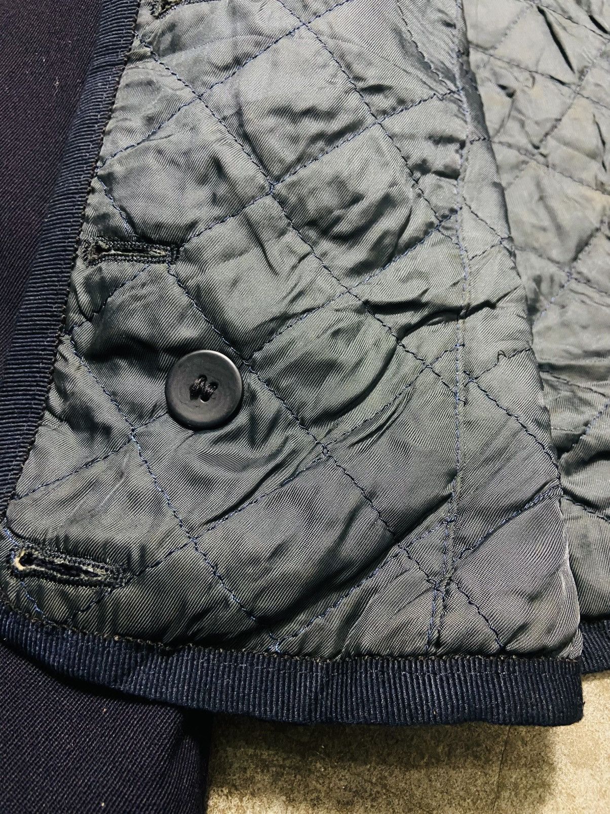 Emporio Armani Vintage 90s Emporio Armani Wool Cropped Jacket Size M / US 6-8 / IT 42-44 - 12 Thumbnail