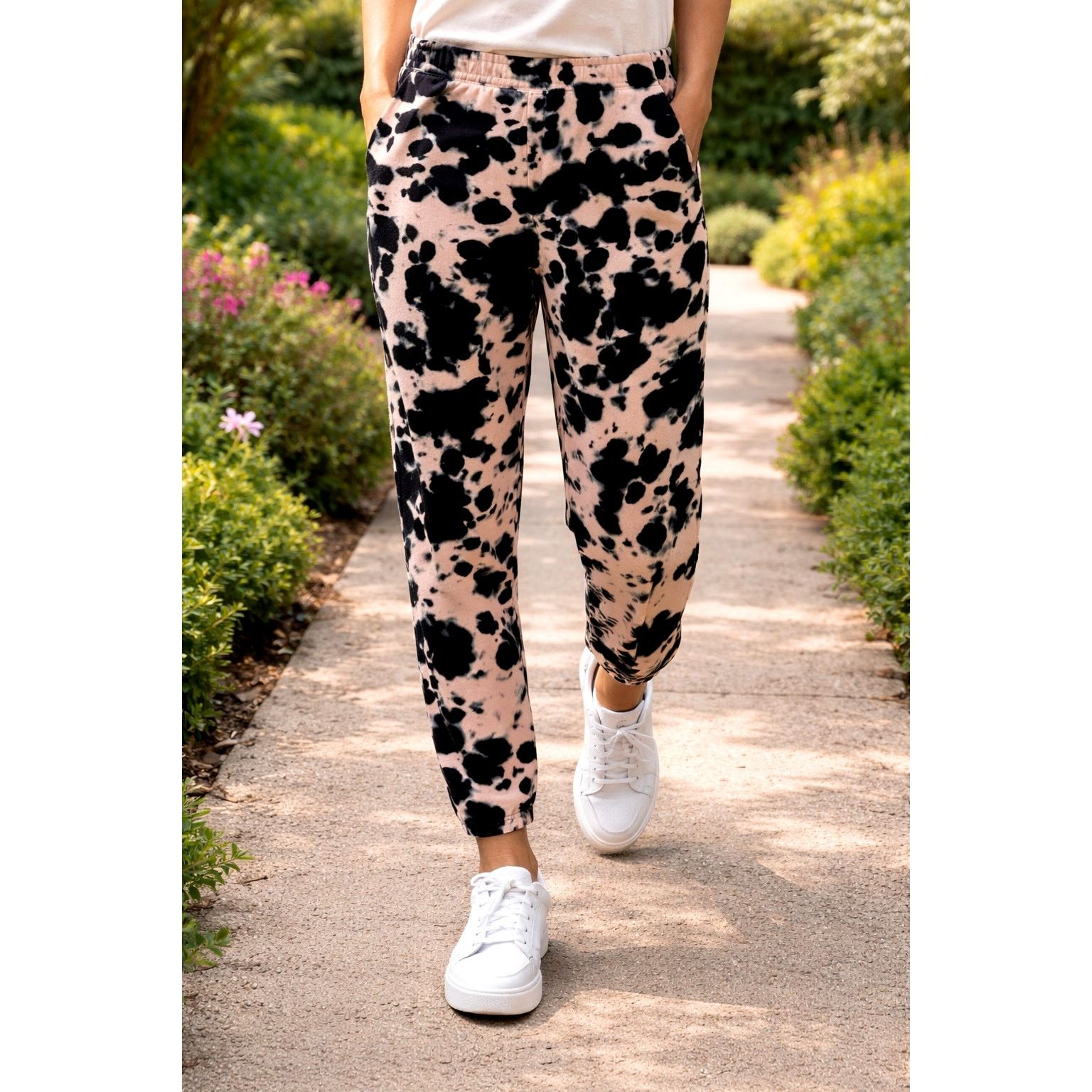 525 America 525 America French Terry Tie Dye Joggers Pink Black XL Size 32" / US 10 / IT 46 - 1 Thumbnail