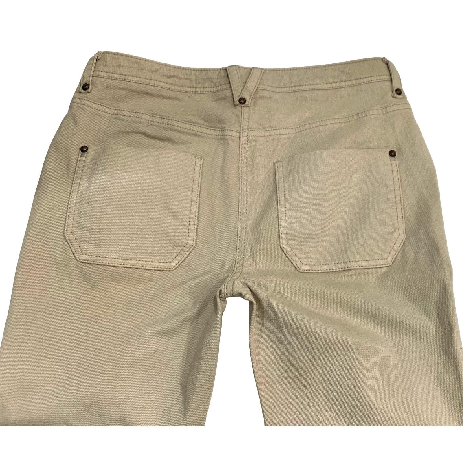 Anthropologie Anthropologie Leifsdottir Crop Ankle Jeans light khaki | 0 Size 28" / US 6 / IT 42 - 4 Thumbnail