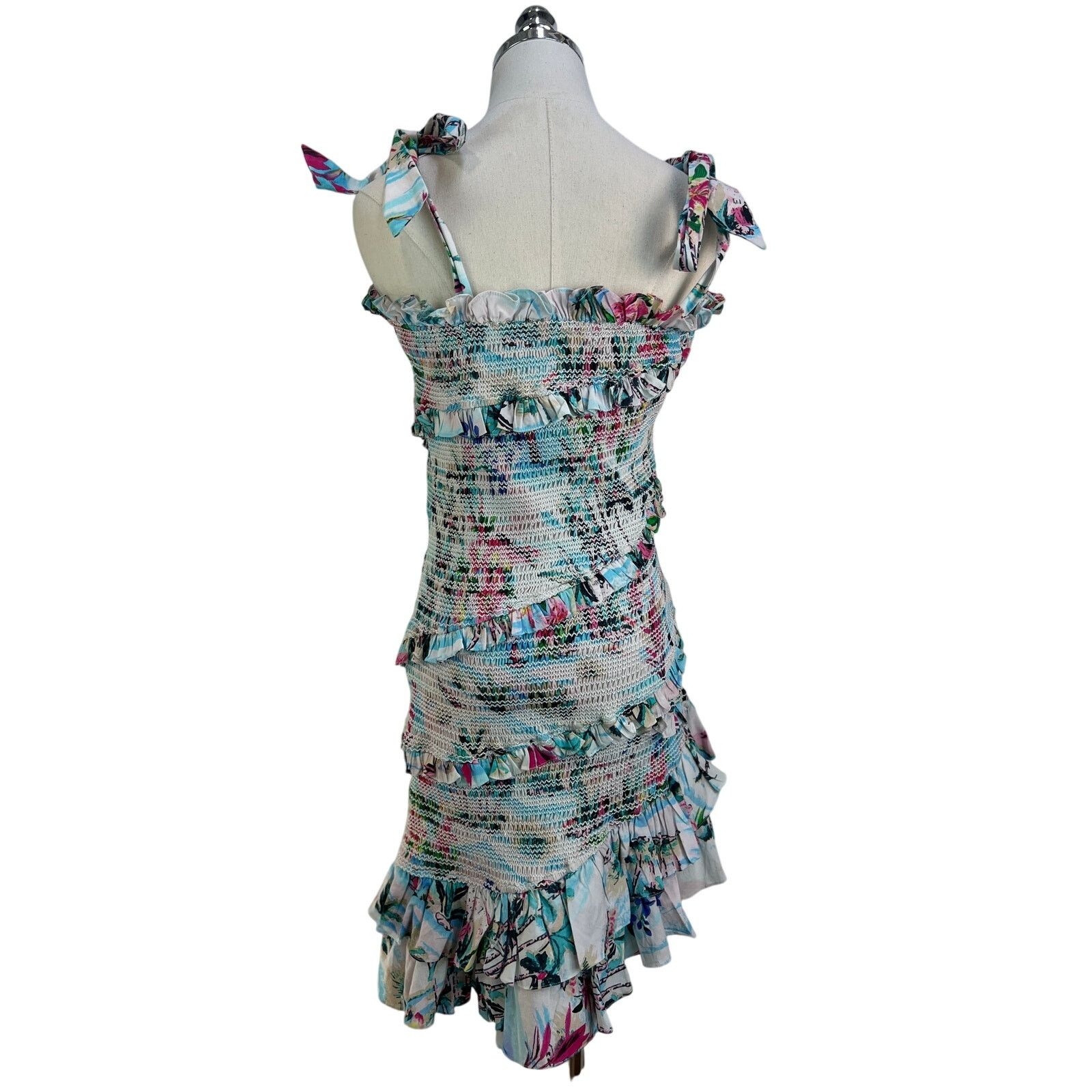 Rococo Sand Rococo Sand Sunset Smocked Mini Dress Printed Bodycon Size M / US 6-8 / IT 42-44 - 12 Thumbnail