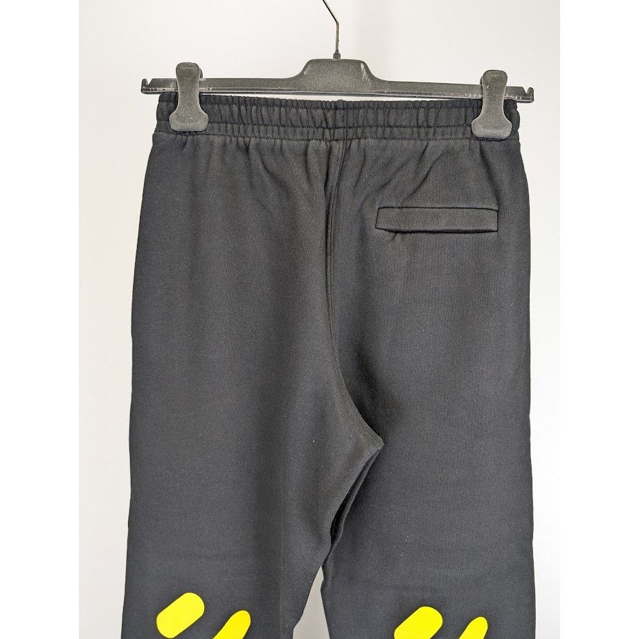 Off-White o1rshd1 Crystal Wiz Slim Sweatpant & Jogger in Black/Yellow Size US 30 / EU 46 - 13 Thumbnail