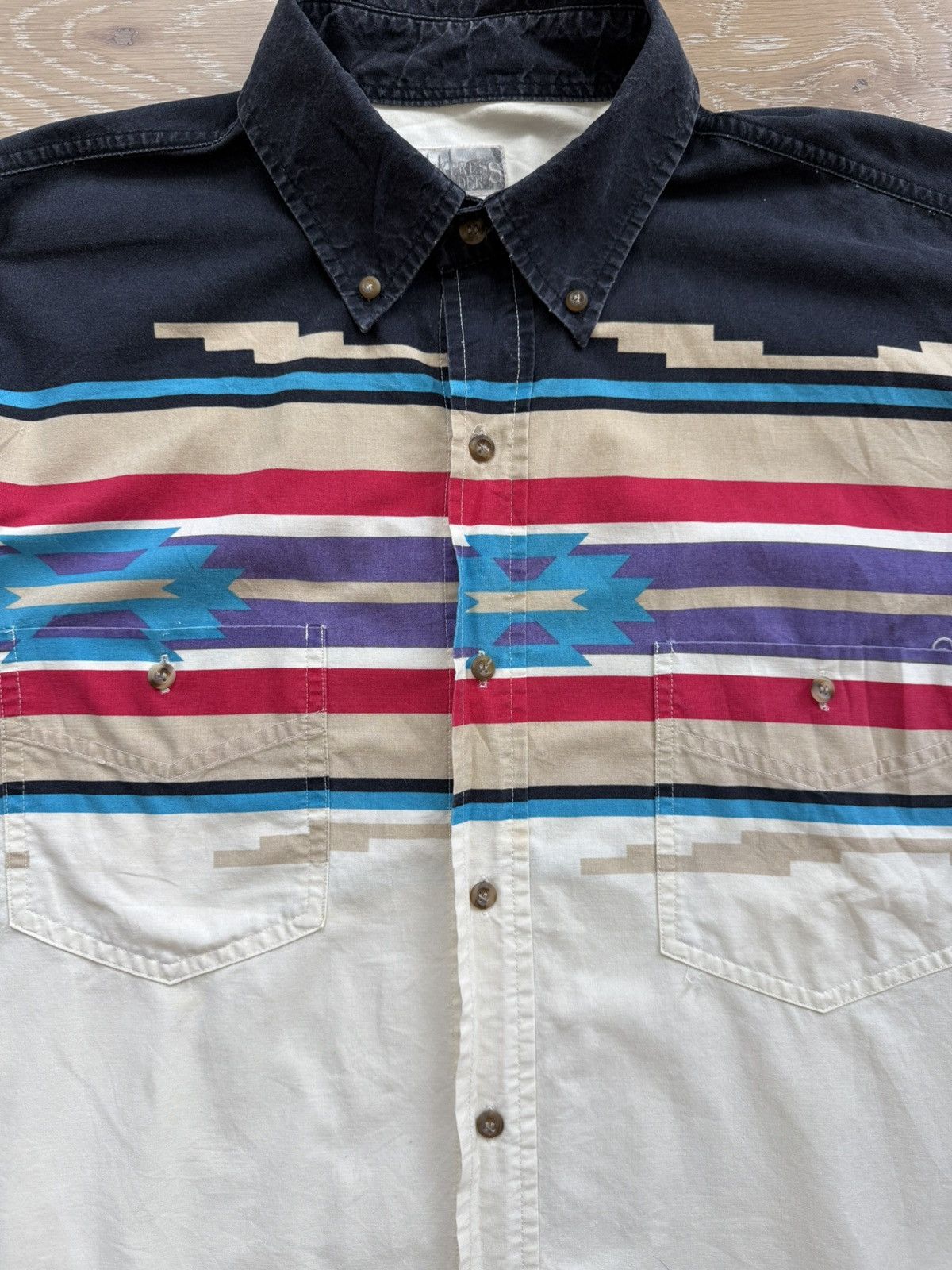 Other Vintage Western Aztec button down long sleeve Size US L / EU 52-54 / 3 - 3 Thumbnail