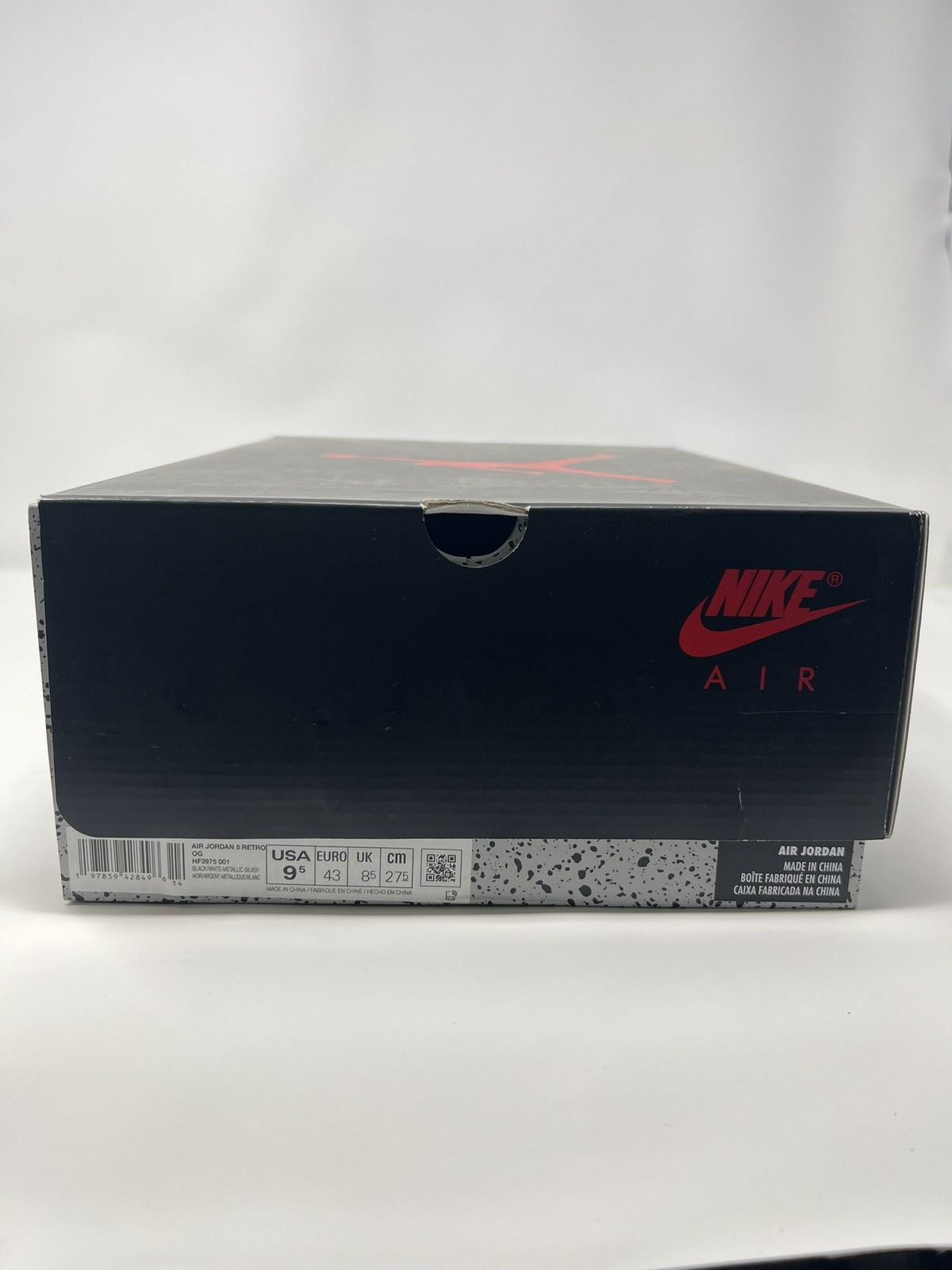 Nike Air Jordan 5 Black Metallic Reimagined Size US 9.5 / EU 42-43 - 5 Thumbnail