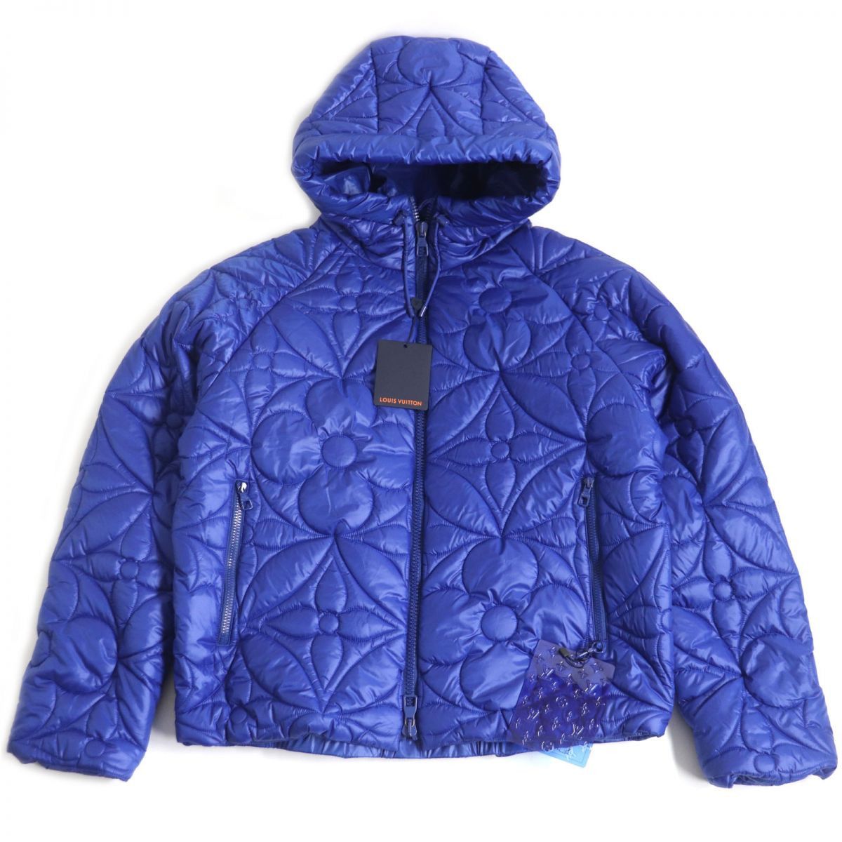 LOUIS VUITTON(ルイヴィトン) / 21AW/LVSE FLOWER QUILTED HOODIE JACKET/ダウンジャケット/52/ブラック
