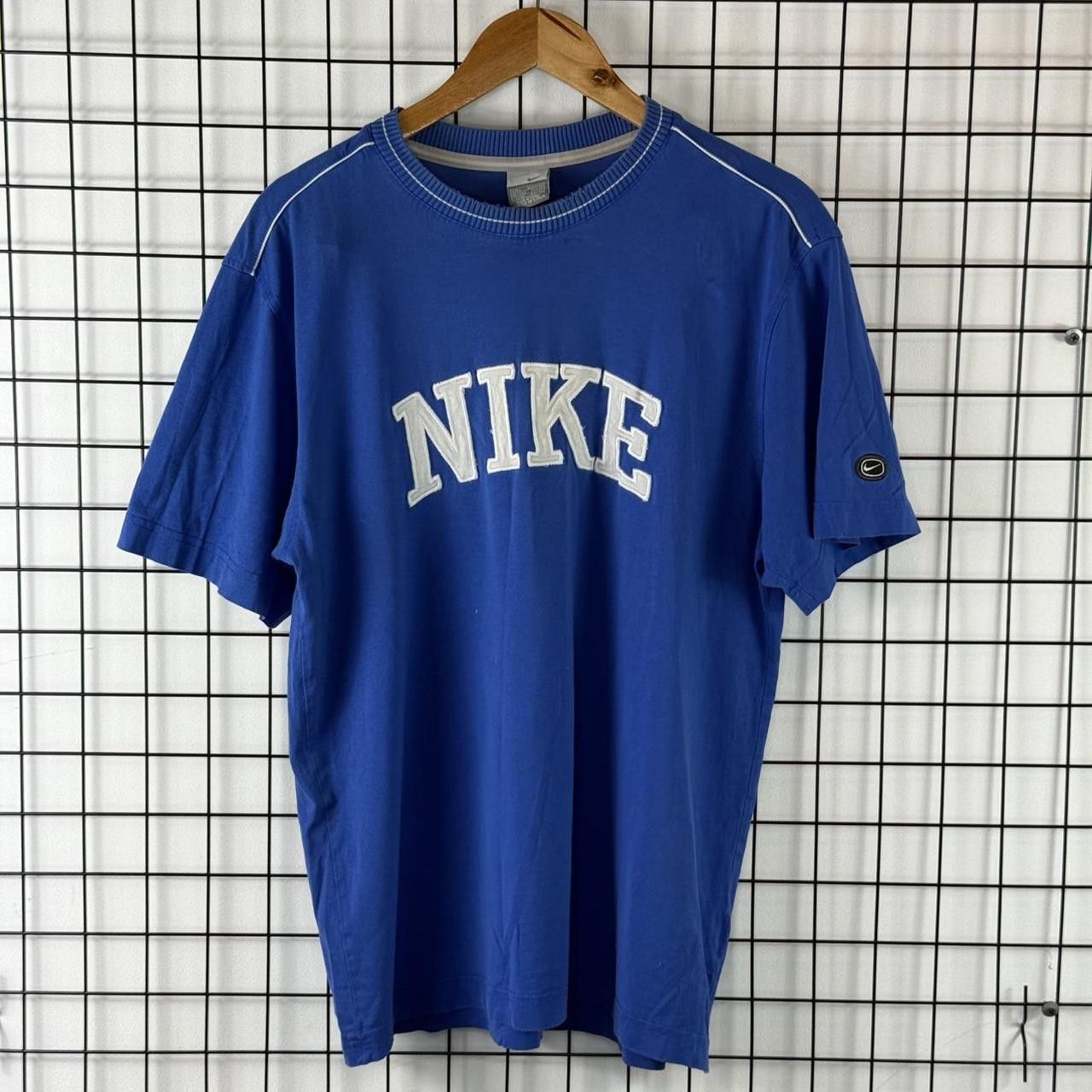 Nike Nike Vintage 90s Spellout Logo T shirt Blue Size US M / EU 48-50 / 2 - 1 Thumbnail