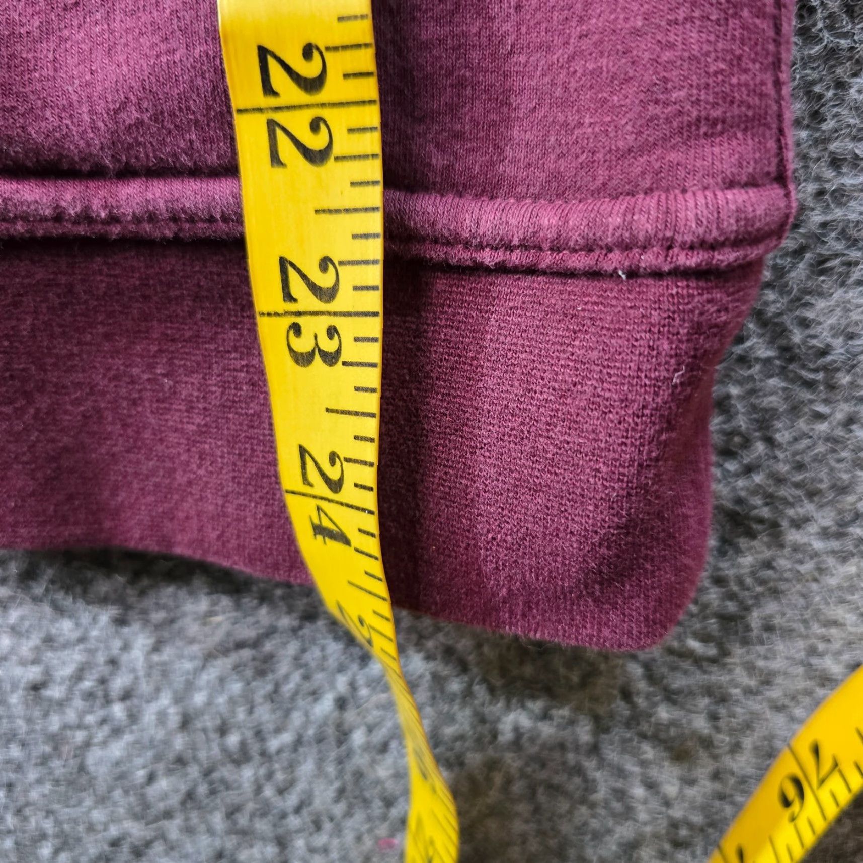Vintage VINTAGE Kirkland Hoodie Sweatshirt Women Size M Red Burgundy Pullover Hooded Pockets Casual Capsule Size M / US 6-8 / IT 42-44 - 6 Thumbnail