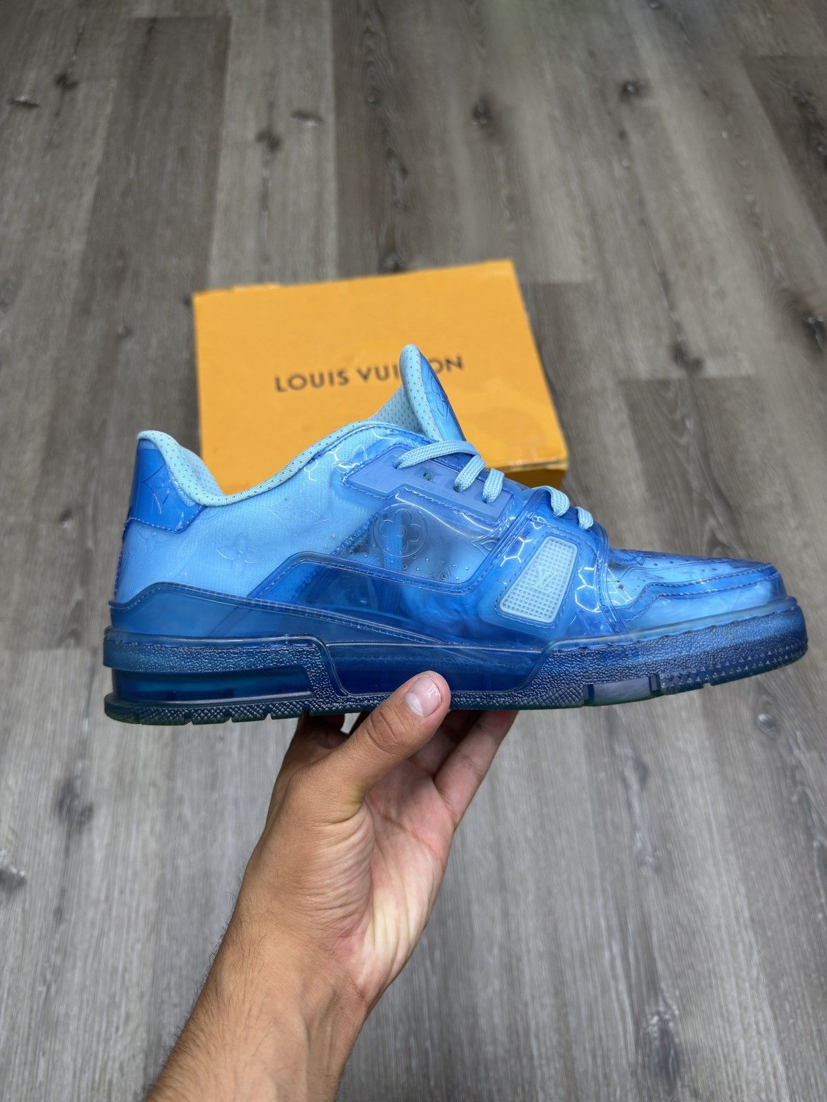 Louis Vuitton Louis Vuitton Trainer Transparent Blue Size US 8 / EU 41 - 8 Thumbnail