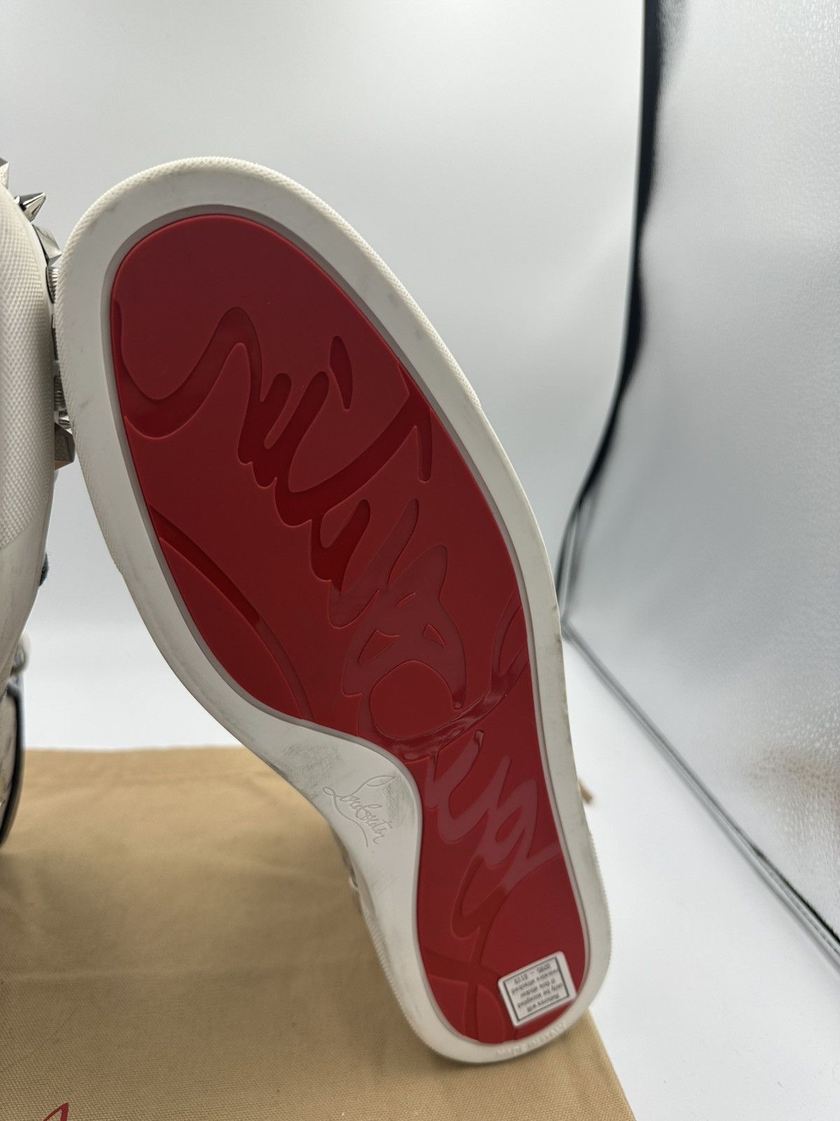 Christian Louboutin Christian Louboutin High Top Sneakers Size US 13 / EU 46 - 20 Thumbnail