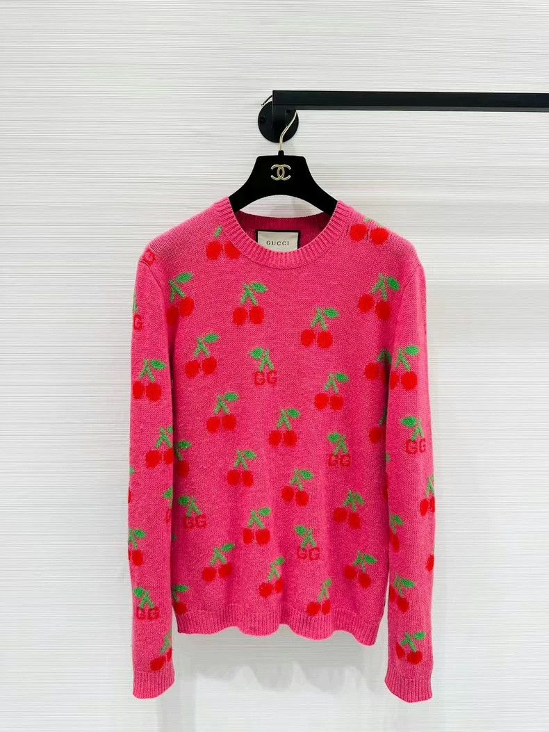 Gucci Gucci Cherry pattern knitted sweater 2501-Nextarrow Size US M / EU 48-50 / 2 - 1 Thumbnail