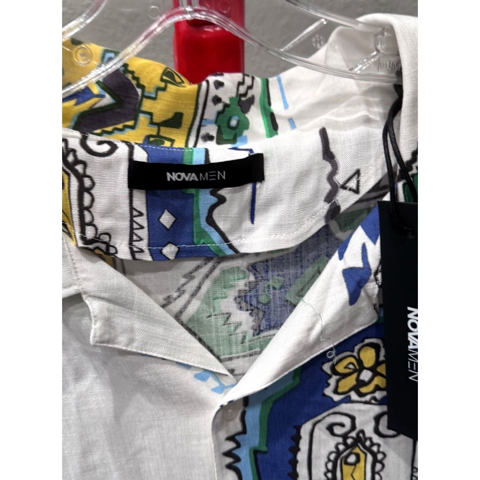 Fashion Nova NWT Fashion Nova Beaches Calling Shirt 2XL XXL Long Sleeve Button Up Shirt Mens Multicolor Size US XXL / EU 58 / 5 - 7 Thumbnail