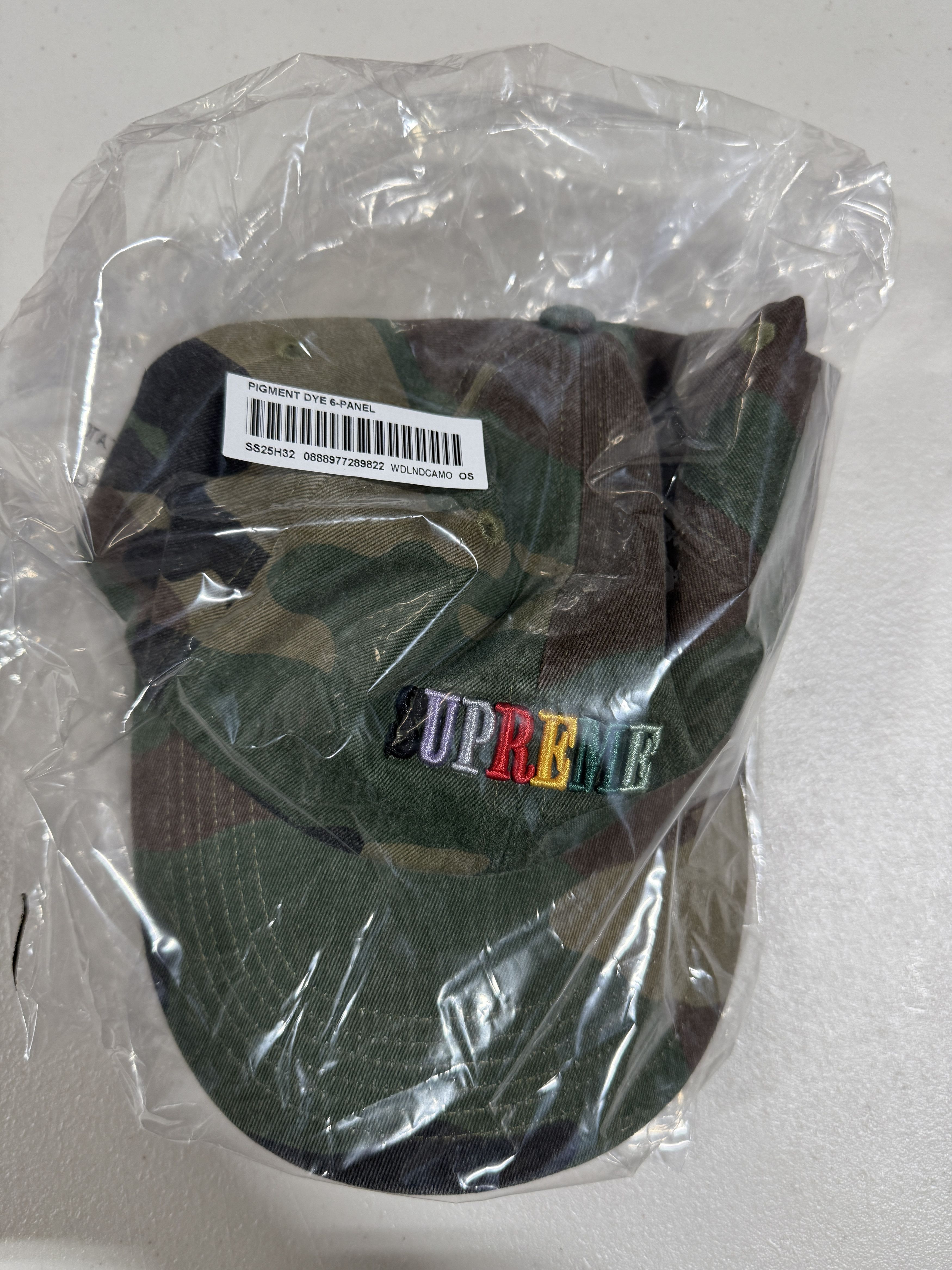 Supreme Supreme Pigment Dye 6-Panel Camo Sz Adjustable Size ONE SIZE - 5 Thumbnail
