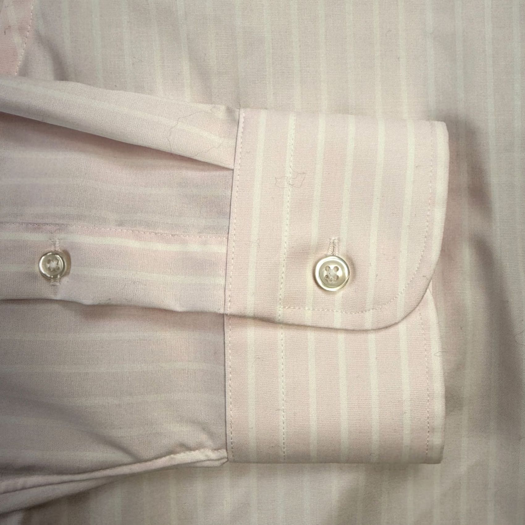J.Crew J.CREW Dress Shirt Mens 17.5 Slim Pink Striped Ludlow Button Up Stretch Shirt Size 48R - 6 Thumbnail