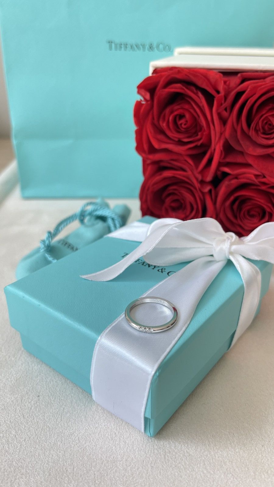 Tiffany & Co. TIFFANY & CO. FOREVER WEDDING BAND RING IN PLATINUM 5 $1850 Size ONE SIZE - 7 Thumbnail