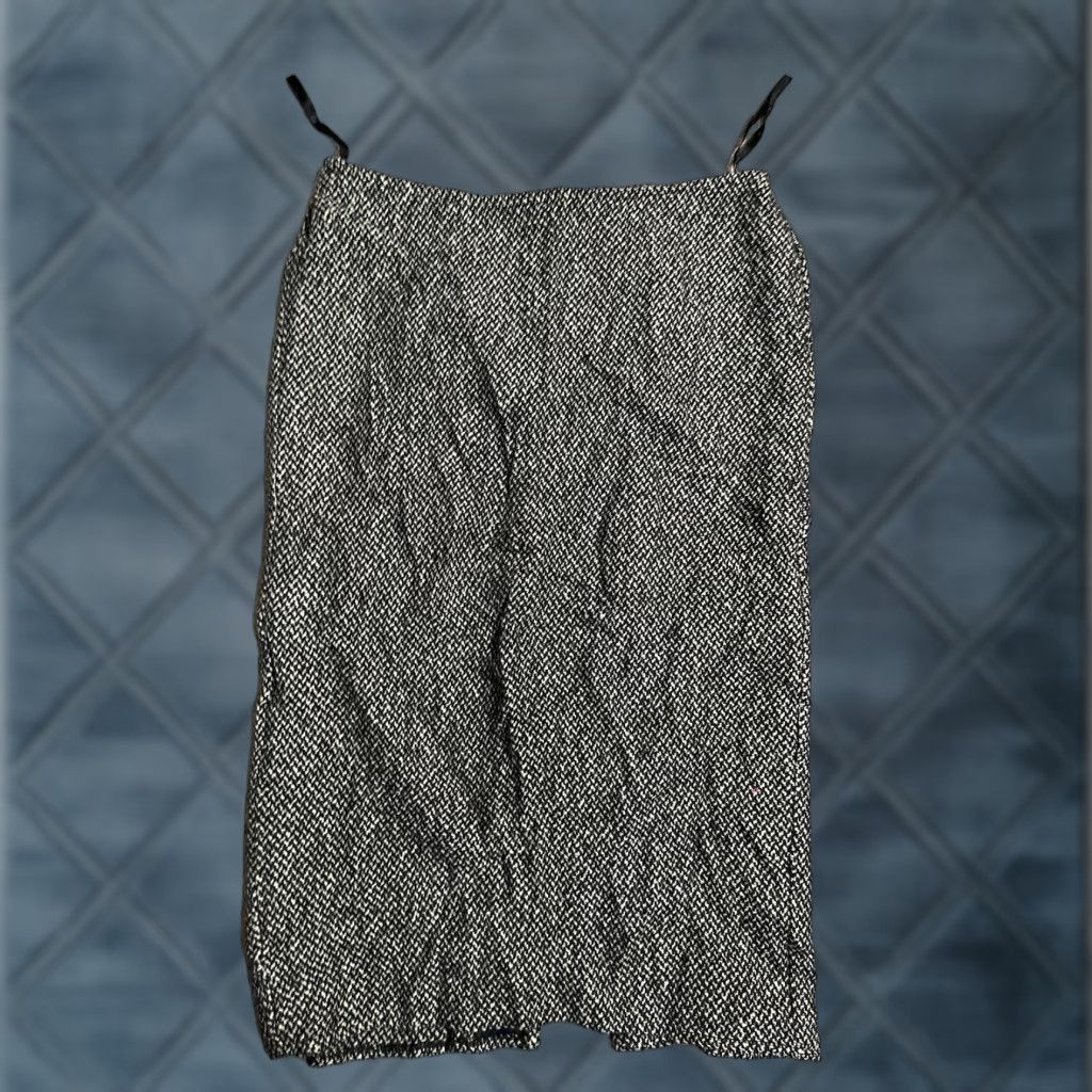 Ralph Lauren VINTAGE Lauren Ralph Lauren Skirt Women 8 Gray Wool Knee Length Pencil 90s Preppy Lined Slit Dry Clean Only Size 30" / US 8 / IT 44 - 1 Thumbnail