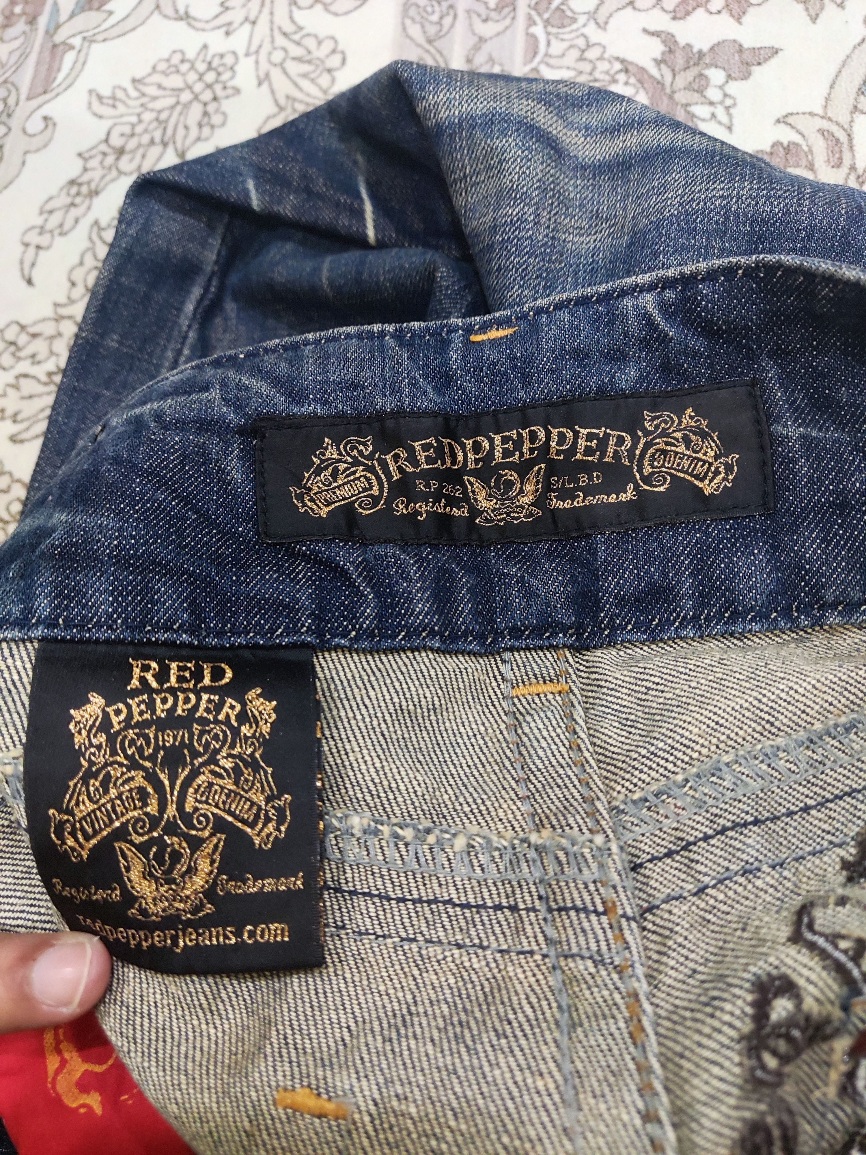 Ed Hardy × Japanese Brand × Vintage Red Pepper Boot Cut Ladies Vintage Jeans Size 30" / US 8 / IT 44 - 9 Thumbnail