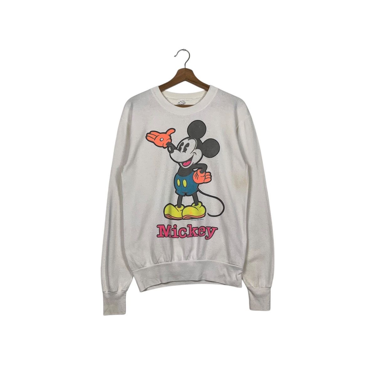 Vintage Vintage 80’s MICKEY MOUSE Graphic Sweatshirt #2544-C115 Size US S / EU 44-46 / 1 - 1 Thumbnail