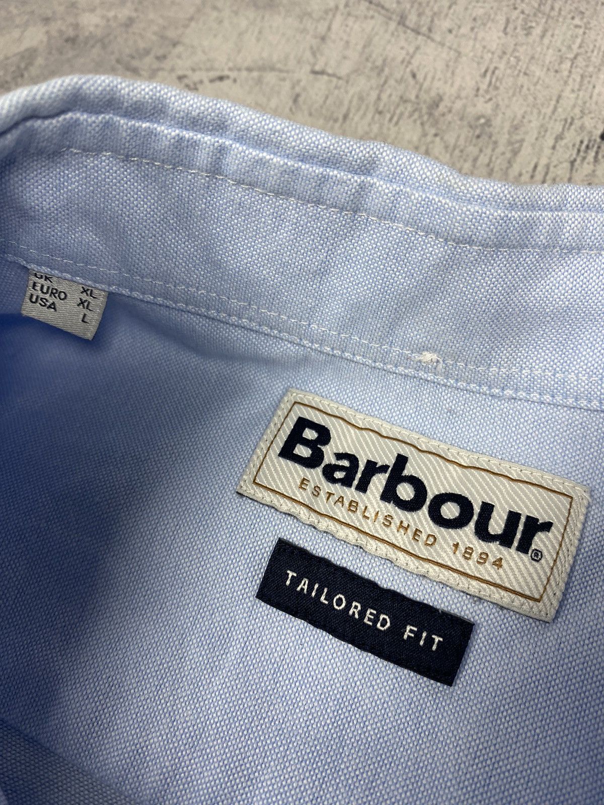 Barbour Vintage Barbour Designer Basic Button Up Shirt Size US L / EU 52-54 / 3 - 7 Thumbnail