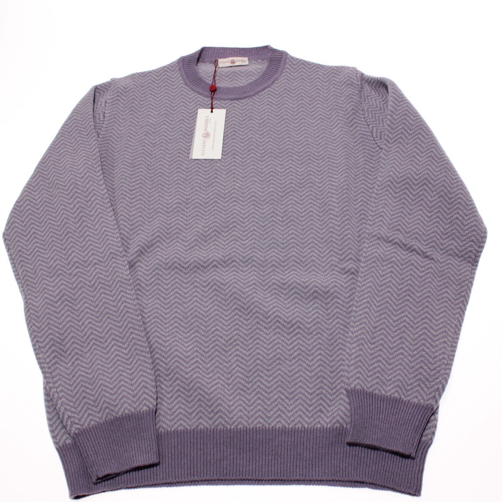 Luciano Barbera Luciano Barbera Sweater Size US XL in Purple Size US XL / EU 56 / 4 - 3 Thumbnail