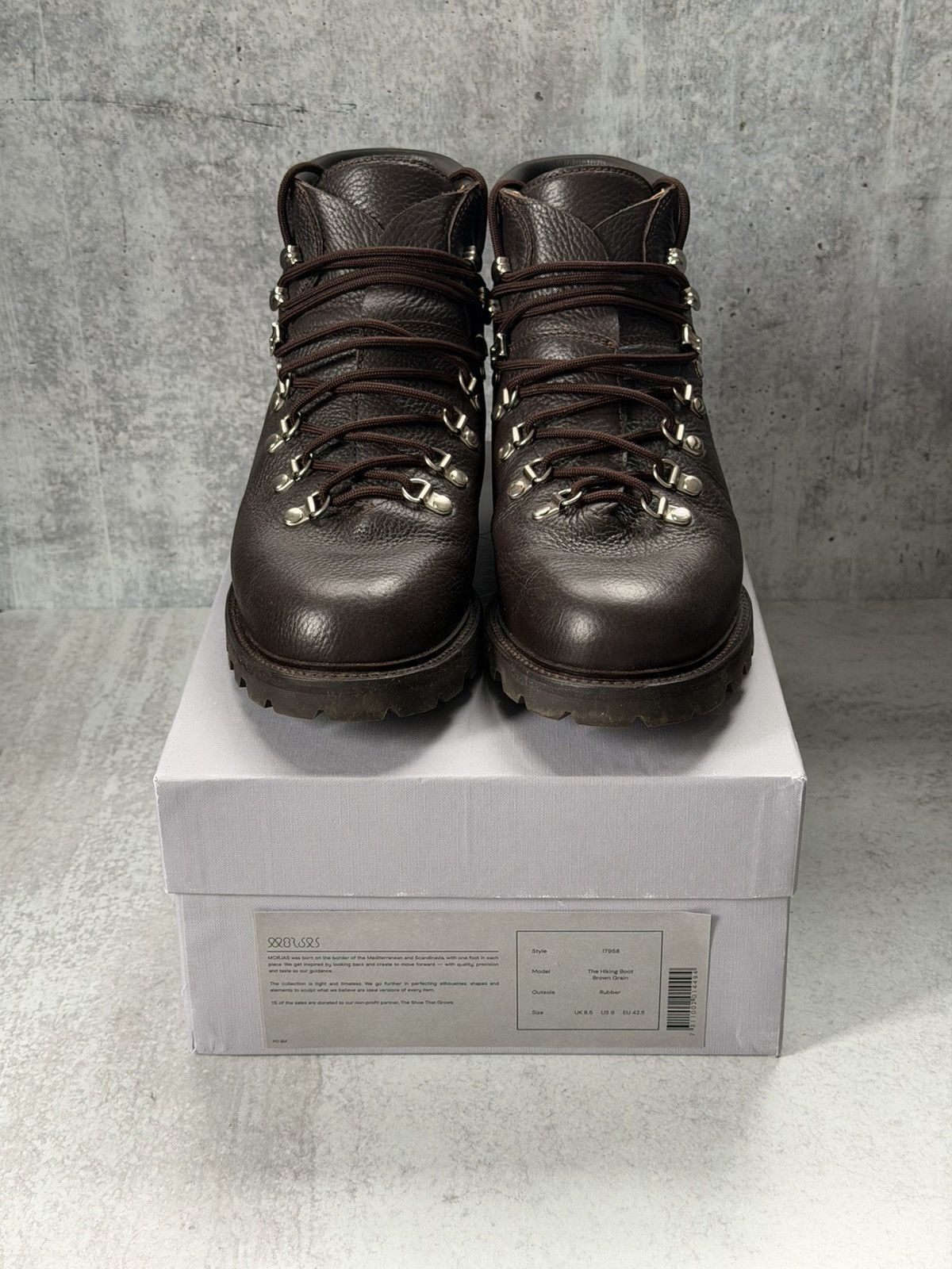 MORJAS Morjas The Hiking Boot Brown Grain Size US 9 / EU 42 - 6 Thumbnail
