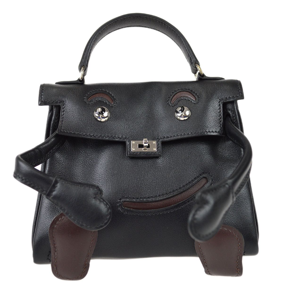 image of Hermes 2000 Mini Kelly Black Veau Gulliver 78276, Women's