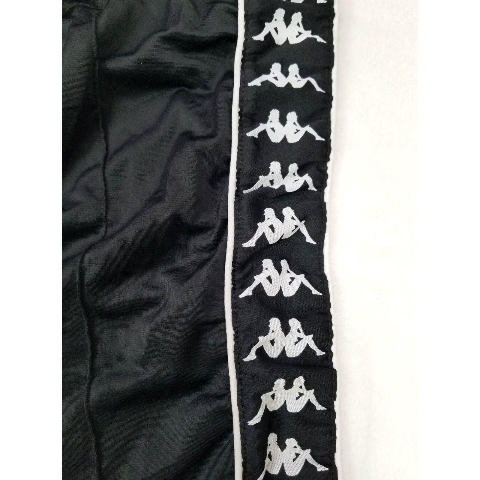 Kappa Kappa Black Track Pants Unisex Medium Jogger Classic Pants Athletic Size US 31 - 4 Thumbnail