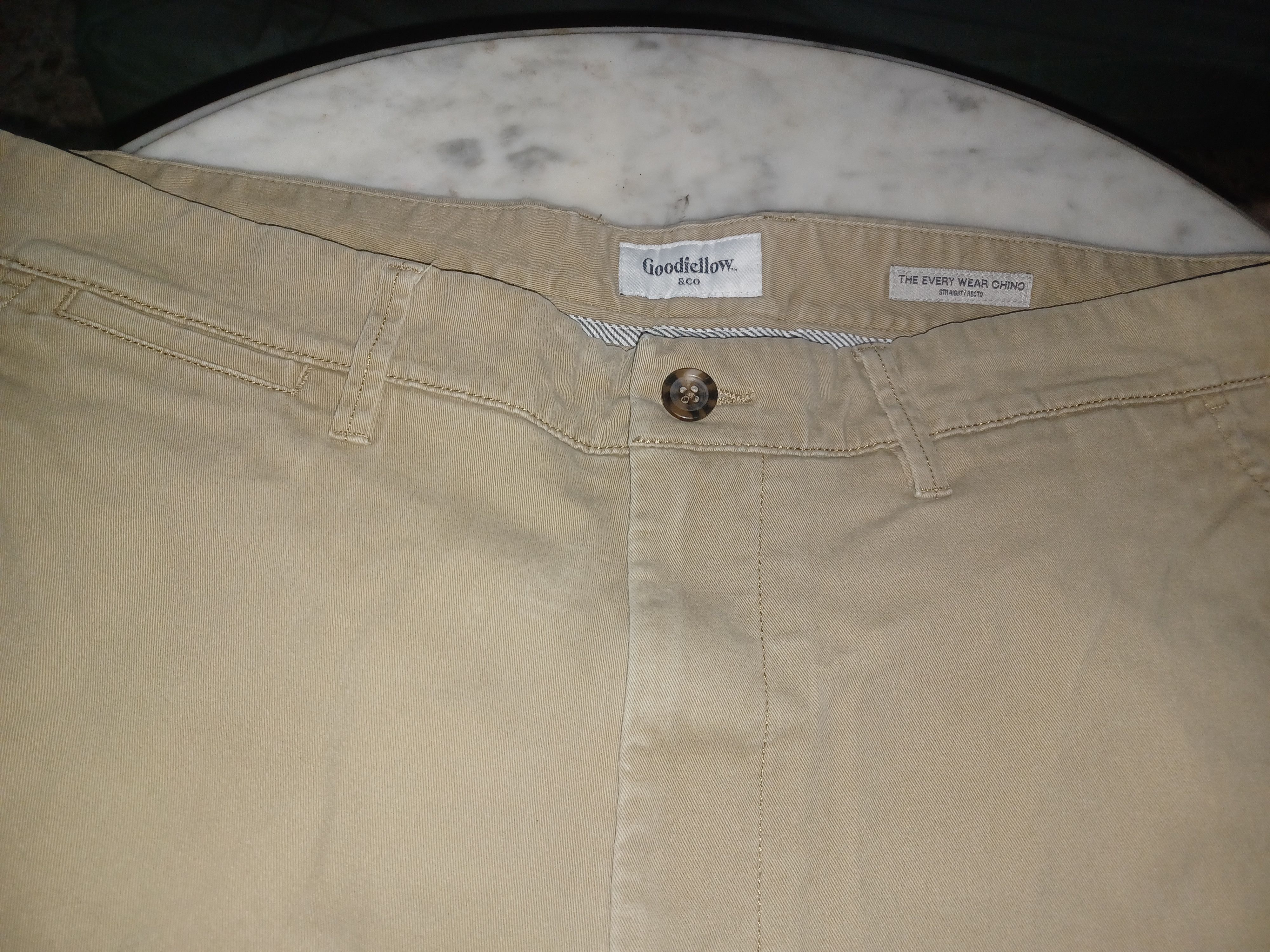 Other Goodfellow Men's Khaki Pants 40 x 32 L Tan Size US 40 / EU 56 - 2 Thumbnail