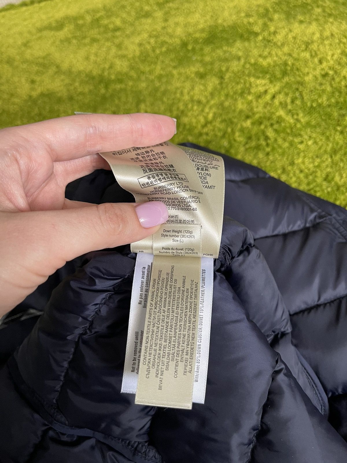Burberry × Designer Burberry Brit belted down puffer jacket Size L / US 10 / IT 46 - 12 Thumbnail