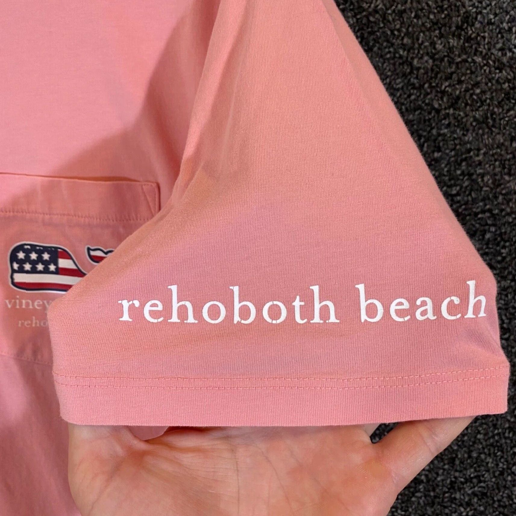 Vineyard Vines Vineyard Vines Shirt Mens Small Pink Rehoboth Beach DE Graphic Tee Short Sleeve Size US S / EU 44-46 / 1 - 5 Thumbnail