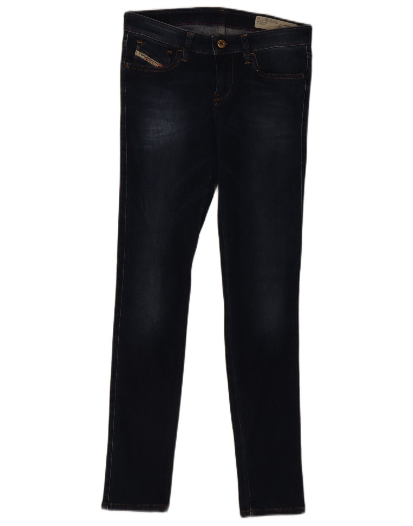Diesel Womens Skinzee Low Waist Super Slim Skinny Jeans W28 L30 Nav Size 42" / US 20 - 1 Thumbnail