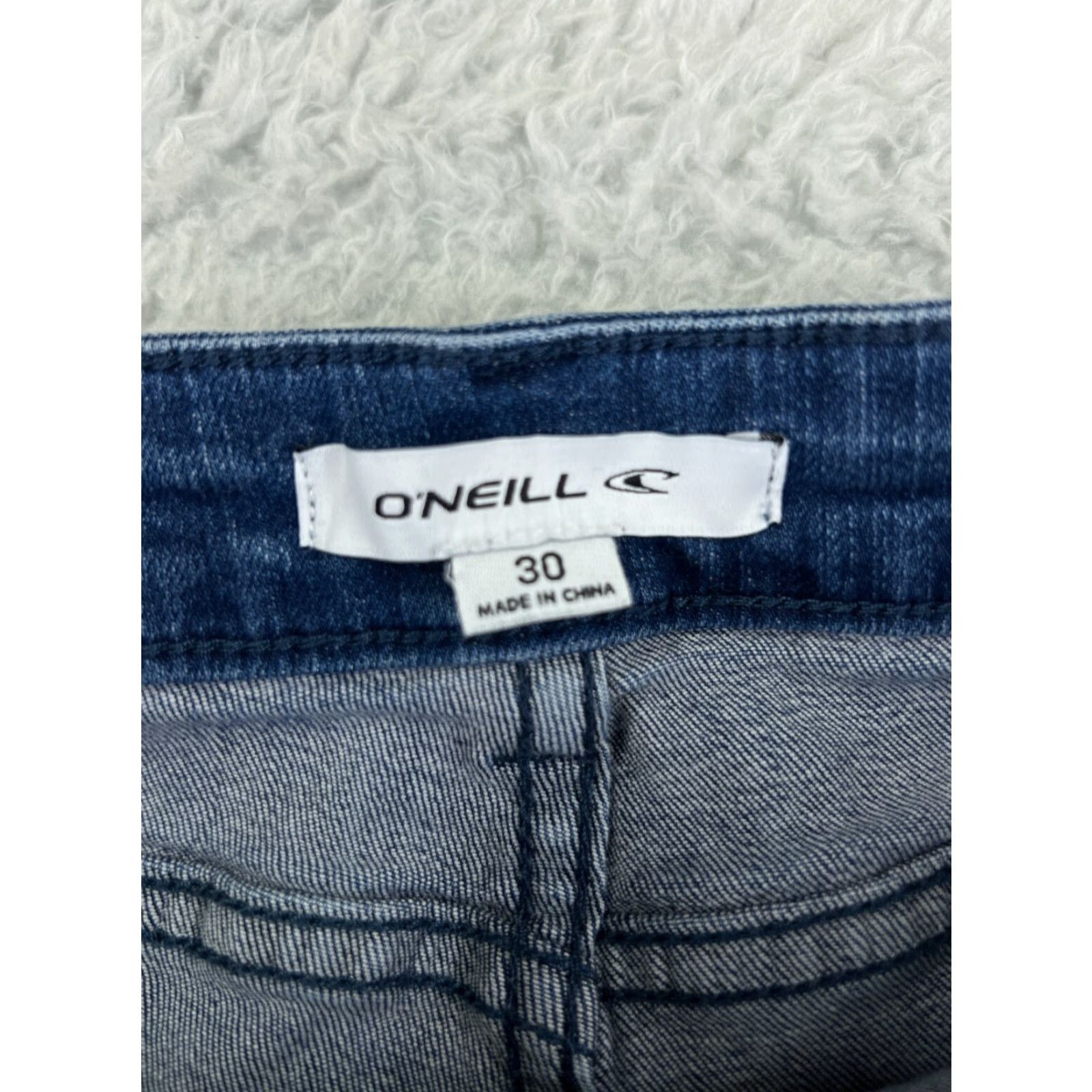 O'Neill O'neill Jeans Womens 30 Blue Denim Button Fly Flared Cotton Blend Stretch Shirt Size 30" / US 8 / IT 44 - 3 Thumbnail