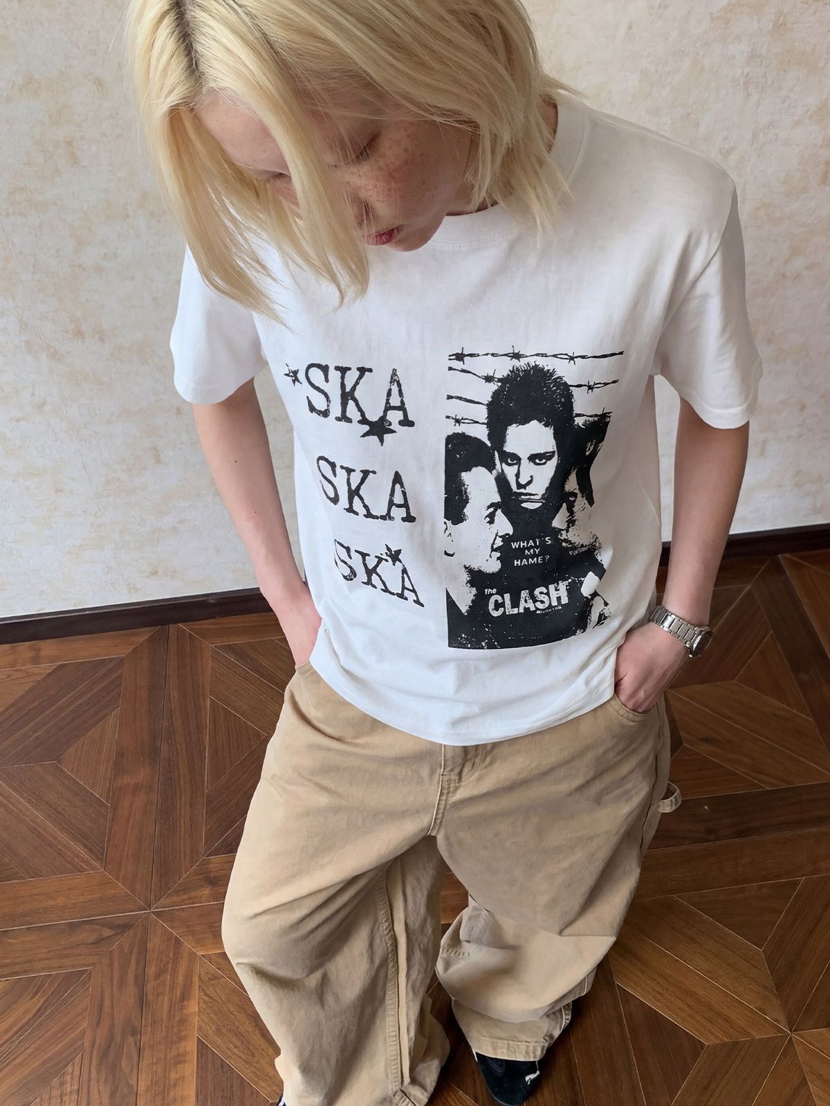 Japanese Brand American portrait letter print vintage T-shirt Size US M / EU 48-50 / 2 - 1 Thumbnail