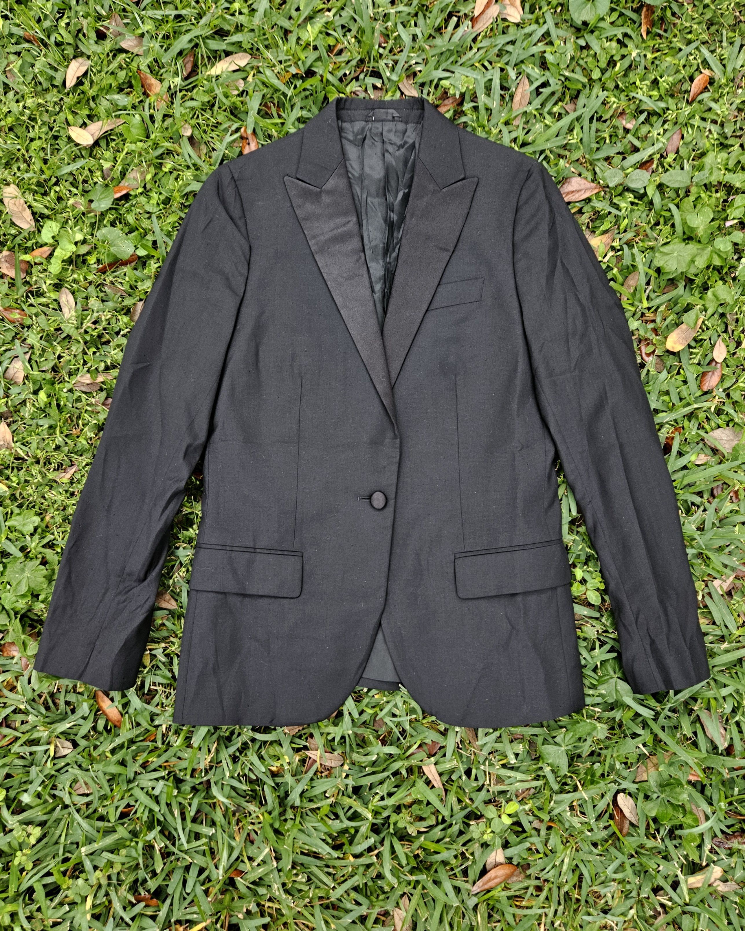 Helmut Lang Helmut Lang Satin Lapel Tuxedo Suit Jacket 32R Hedi