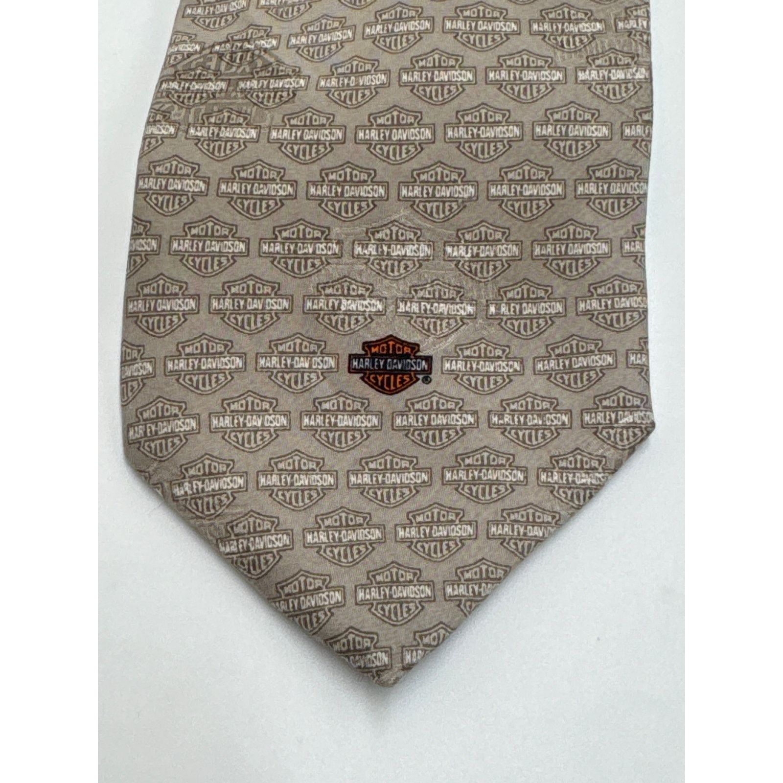 Harley Davidson Harley Davidson Silk Necktie Tonal Logo Ralph Marlin & Co. Size ONE SIZE - 3 Thumbnail