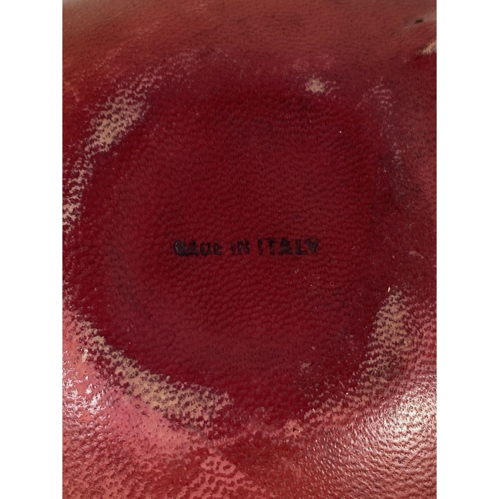 Handmade Italian art pottery sgraffito San Marino dish Leather bottom Size ONE SIZE - 2 Thumbnail