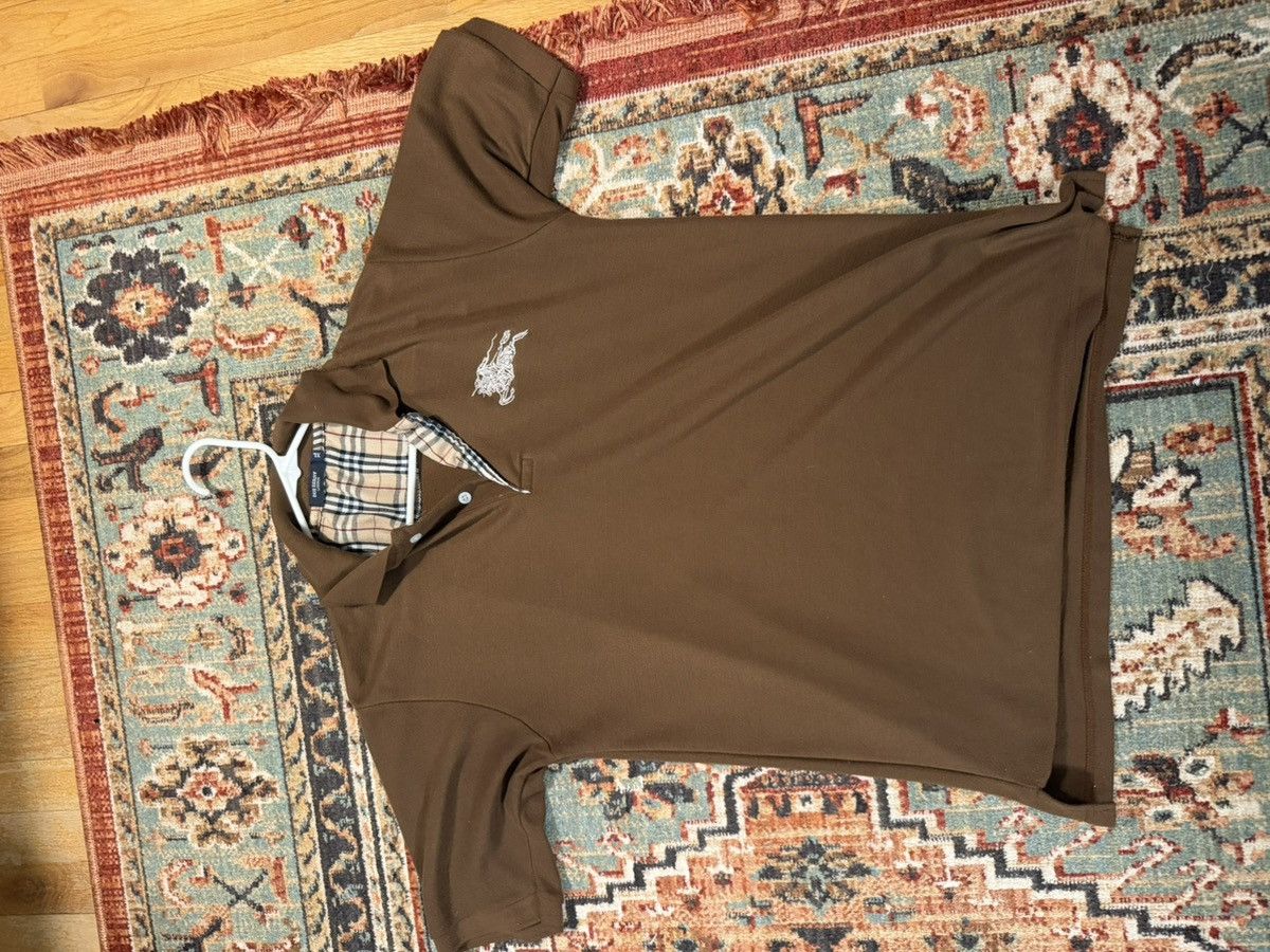 Brown Burberry Polo XL London