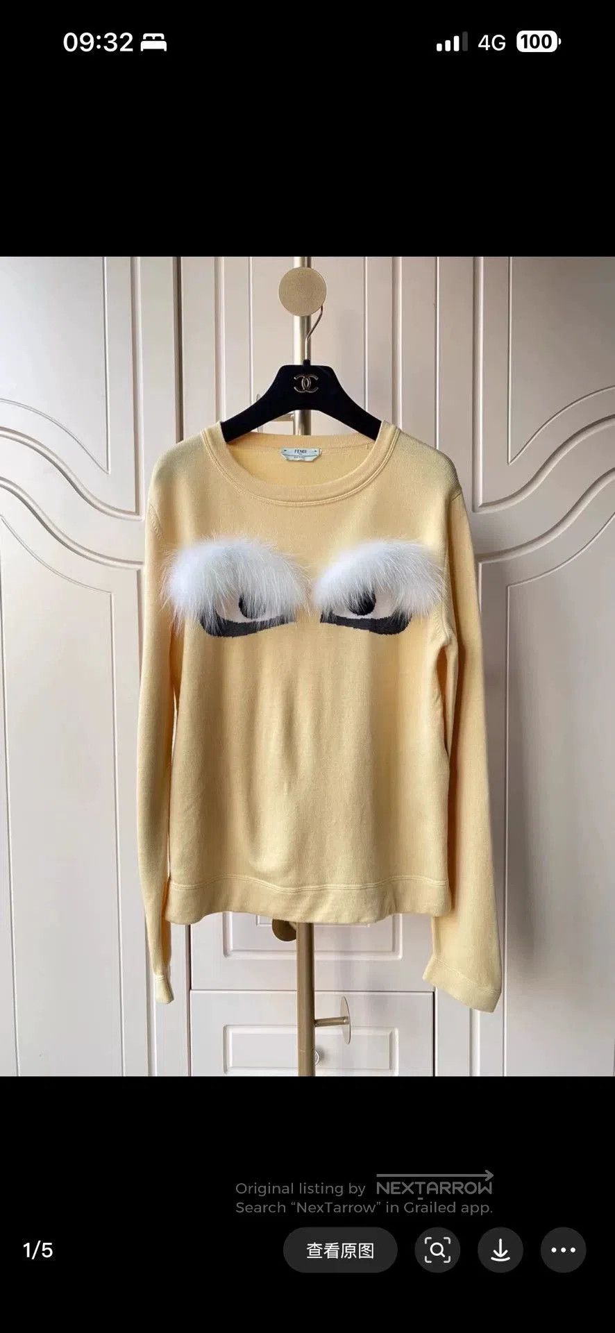 Fendi fendi cashmere sweater with unique design. Size US M / EU 48-50 / 2 - 1 Thumbnail
