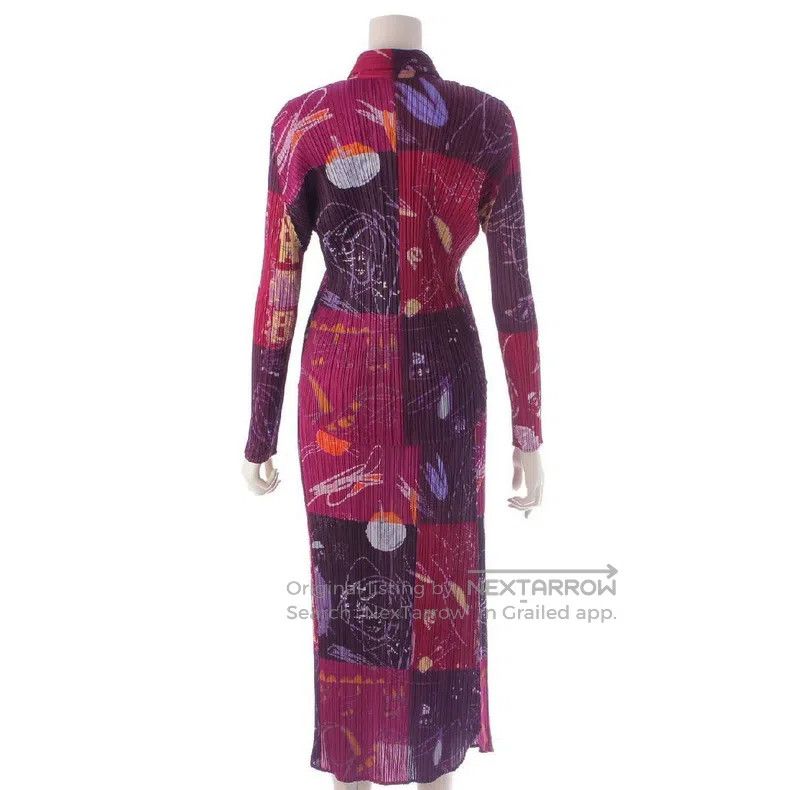 Issey Miyake Issey Miyake Color-block Dress Size M / US 6-8 / IT 42-44 - 2 Thumbnail