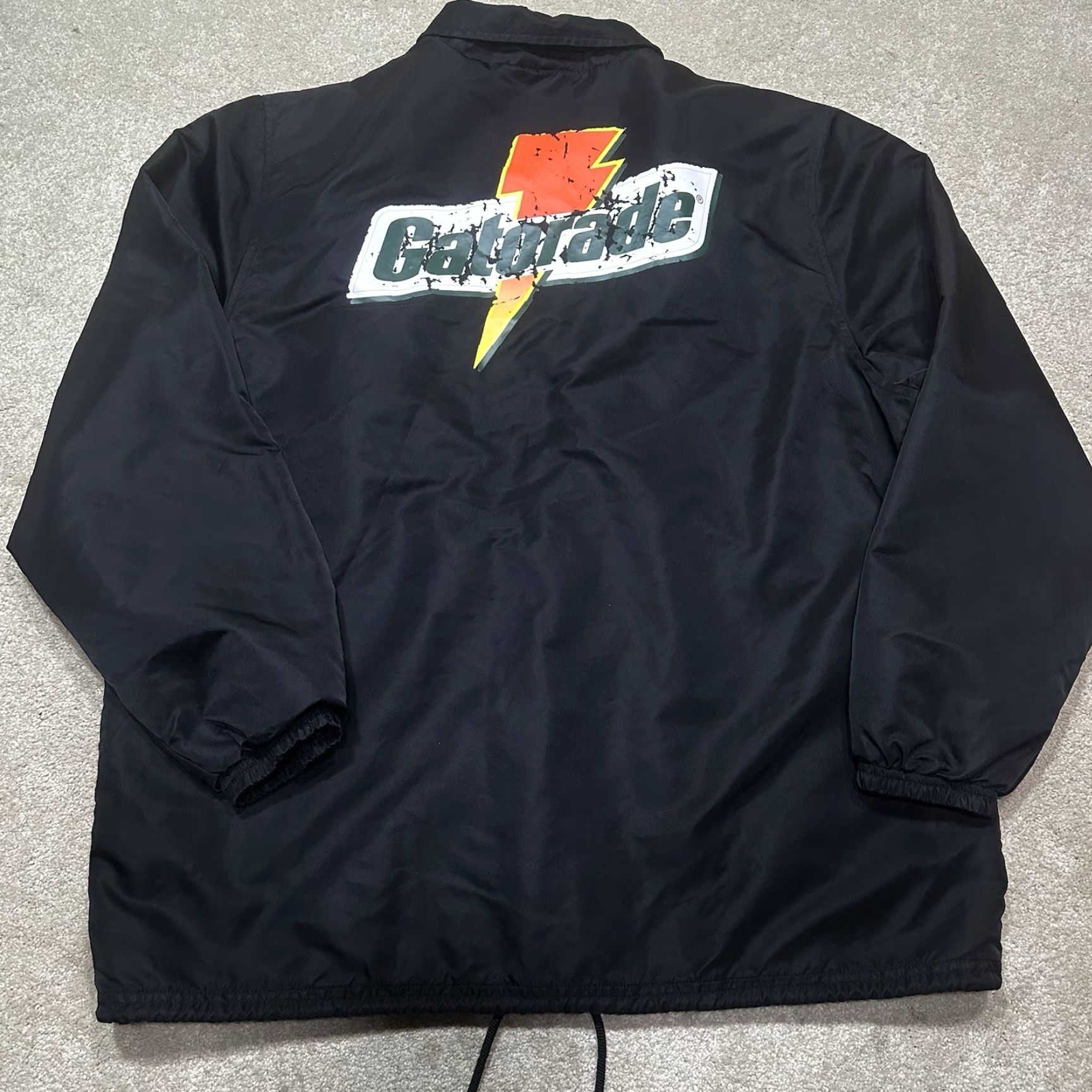Jordan Brand Jordan Like Mike Gatorade Coaches Windbreaker Jacket Mens XL Black Size US XL / EU 56 / 4 - 2 Thumbnail