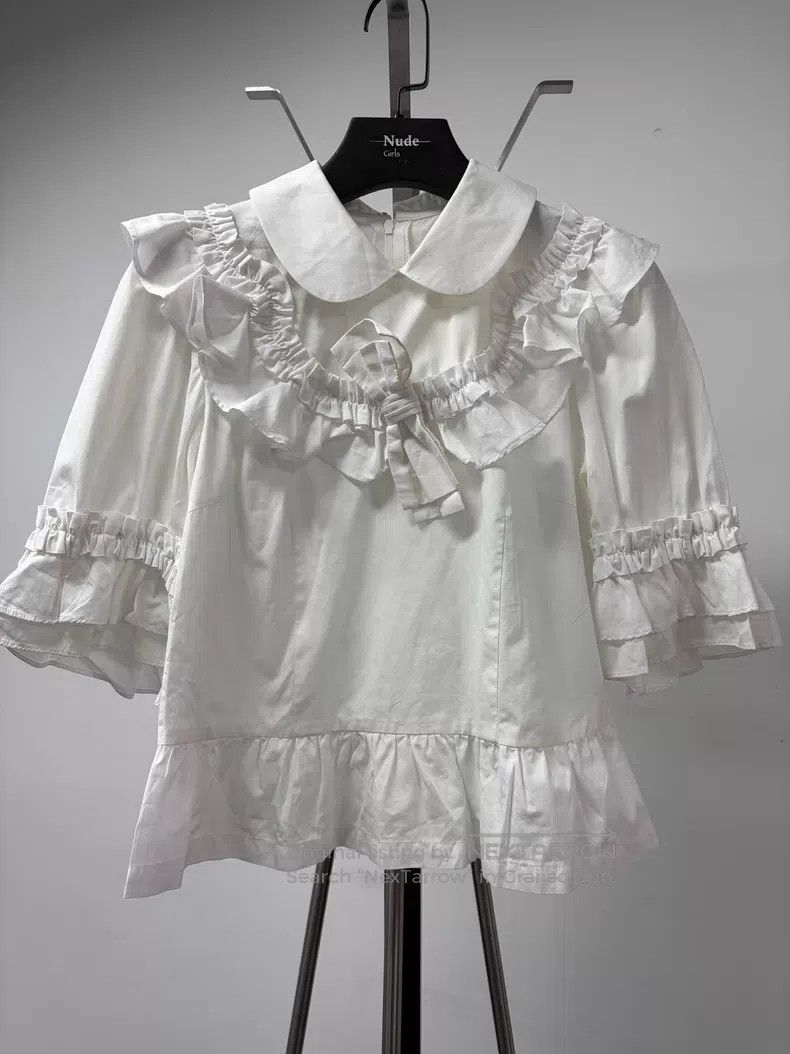 Comme des Garcons Comme des Garcons Bow Tie Collar Shirt Size S / US 4 / IT 40 - 1 Thumbnail