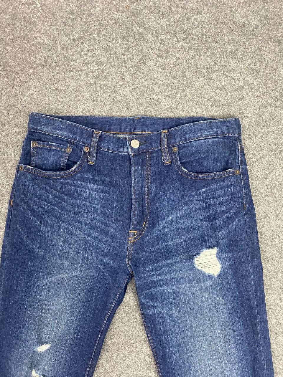 GU gu japanese brand distressed denim nice design Size US 32 / EU 48 - 5 Thumbnail