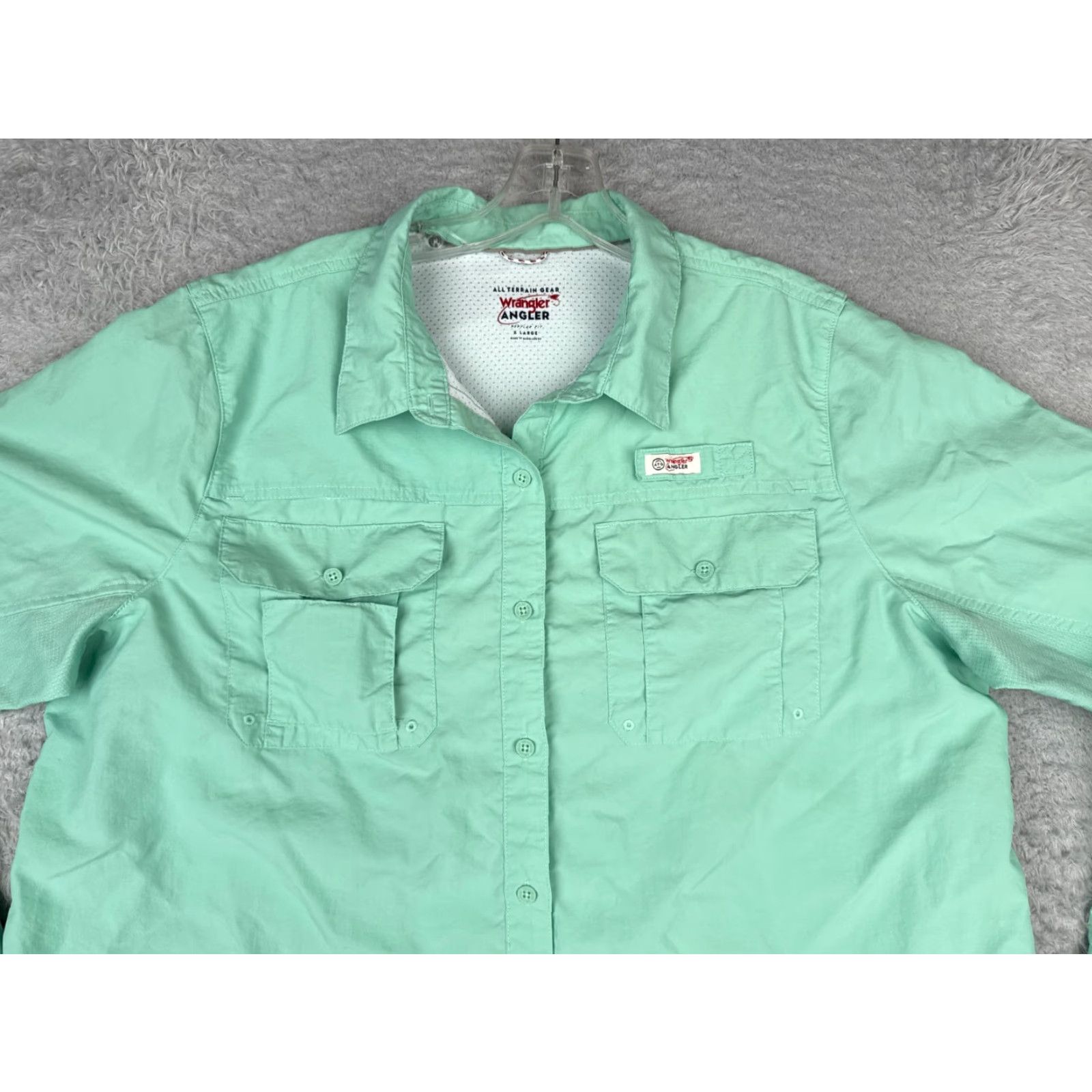 Wrangler VINTAGE Wrangler Shirt Men Extra Large Green Button-Up Long Sleeve Fishing Angler Outdoor Shirt Size US XL / EU 56 / 4 - 4 Thumbnail