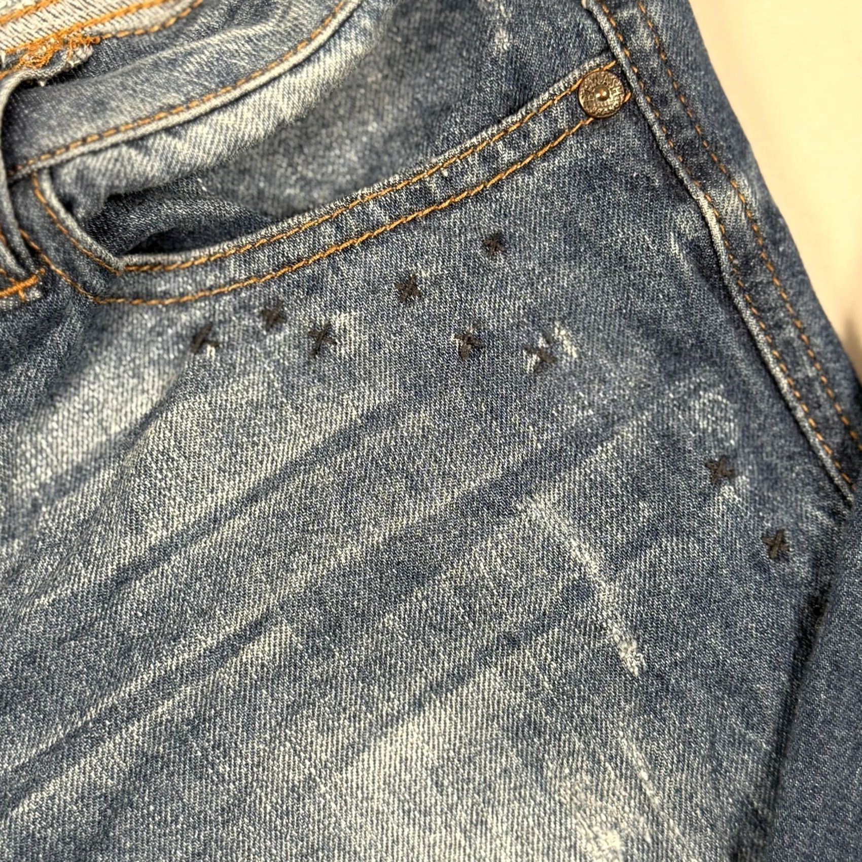 Vintage VINTAGE REWASH Jeans? Size 28" / US 6 / IT 42 - 3 Thumbnail