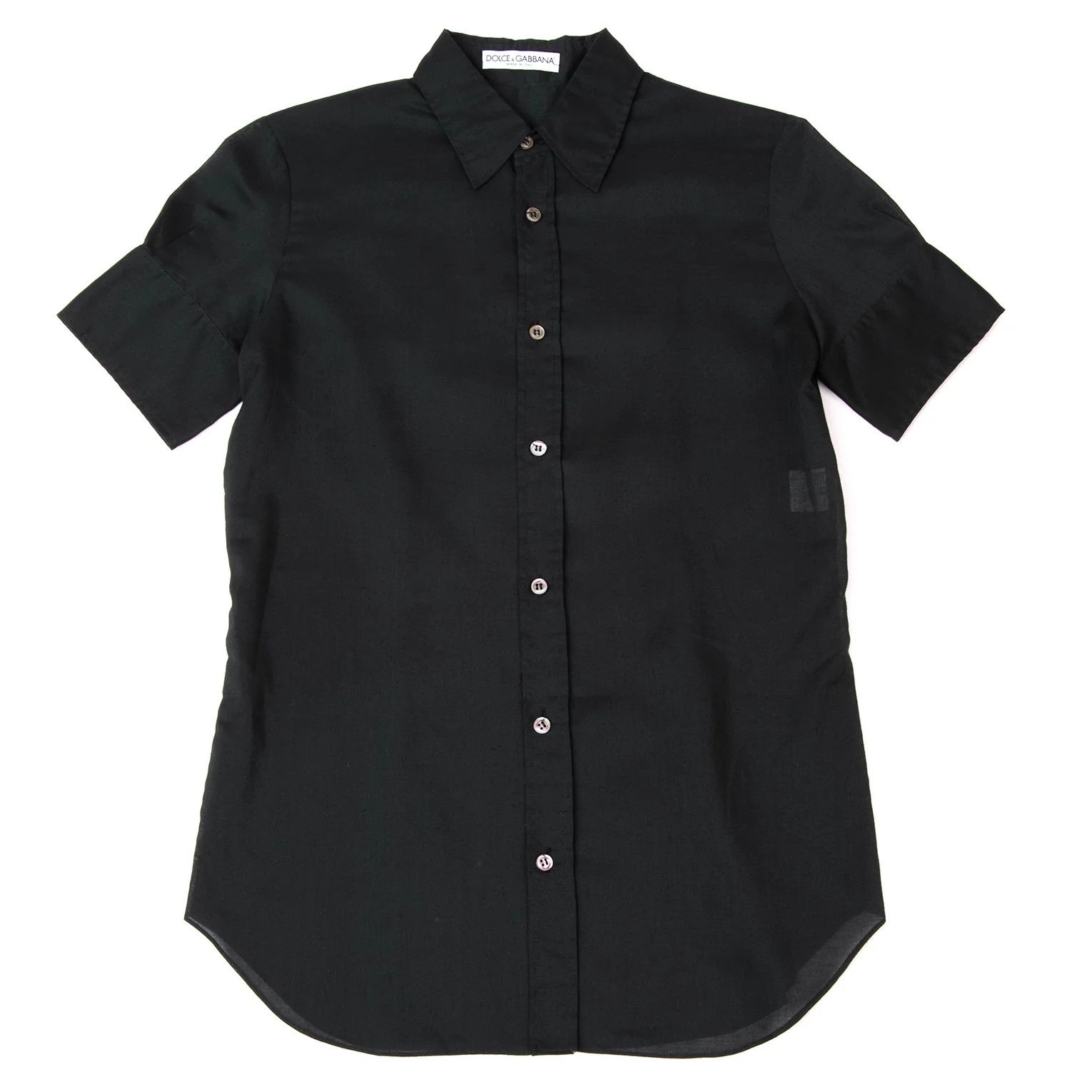 Dolce & Gabbana Short Sleeve Shirt in Dark Green Size 38 Size US S / EU 44-46 / 1 - 2 Thumbnail