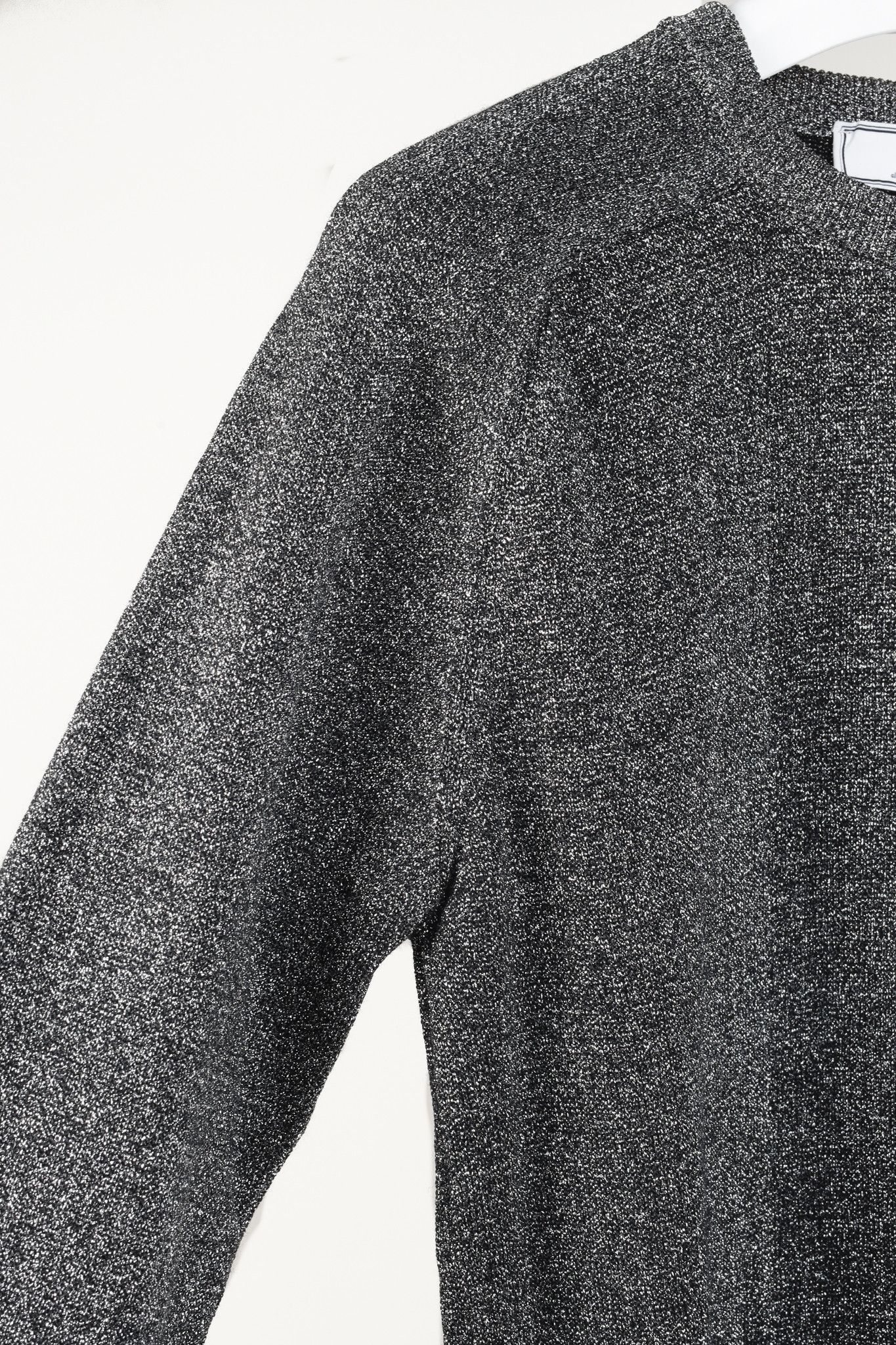 AMI AMI Tinsel Tone Black and Silver Metallic Crewneck Sweater Size US L / EU 52-54 / 3 - 5 Thumbnail