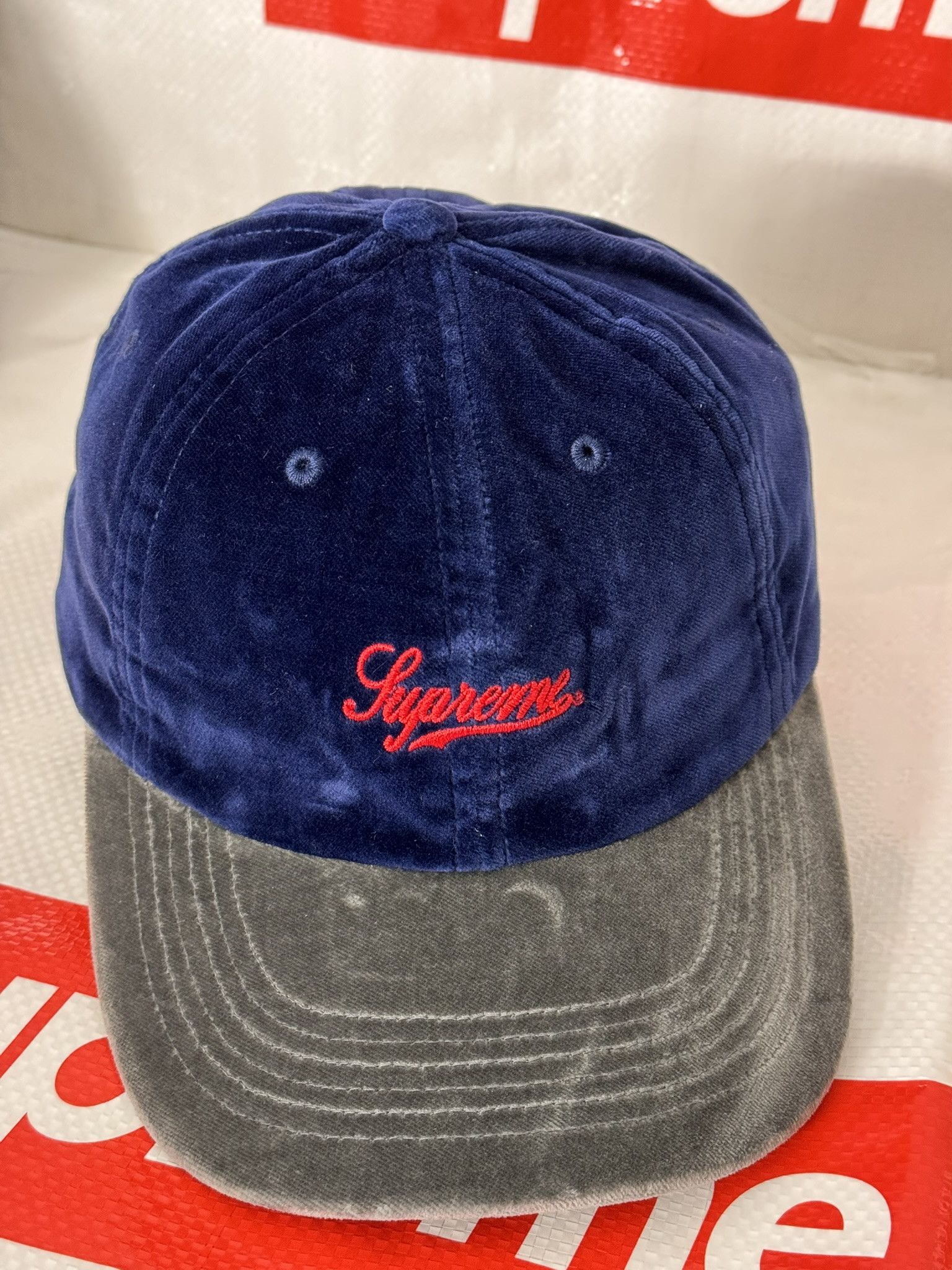 帽子 Supreme x GOODENOUGH 6-Panel cap NAVY Supreme - Supreme x GOODENOUGH 6-Panel cap NAVYの通販 by