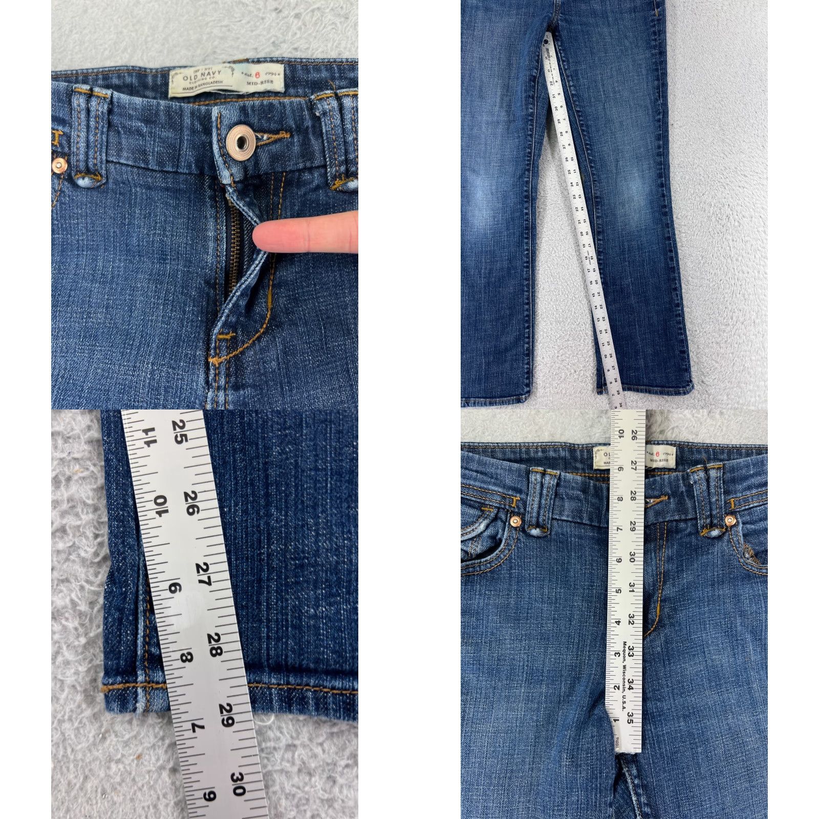 Old Navy Old Navy Blue Denim Jeans Bootcut - Jeans - 6 - Womens - Medium Wash - 29in Inseam - Cotton - Regular Fit Size 28" / US 6 / IT 42 - 8 Thumbnail