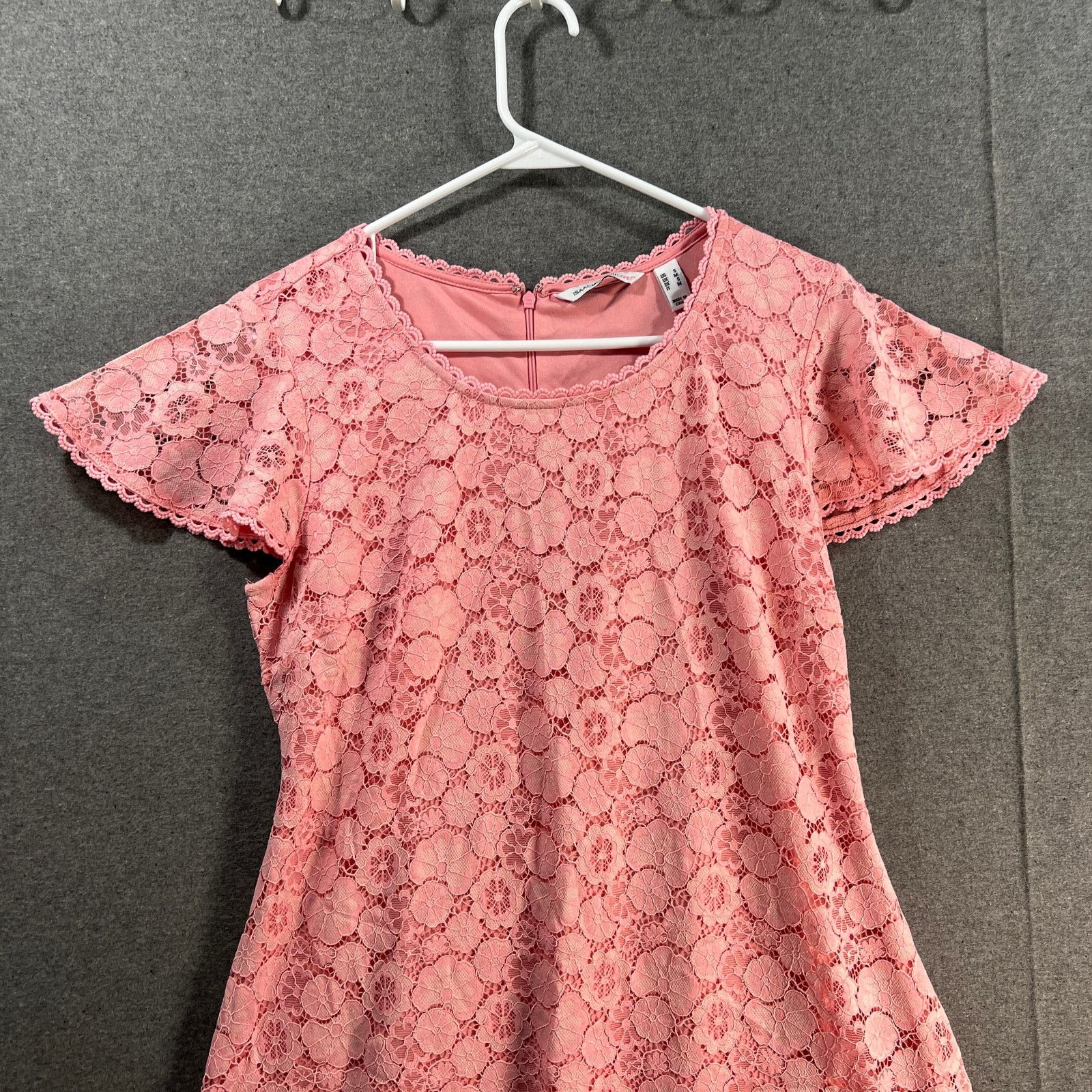Isaac Mizrahi Isaac Mizrahi Live Regular Lace Dress with Lattice Trim Size S / US 4 / IT 40 - 4 Thumbnail