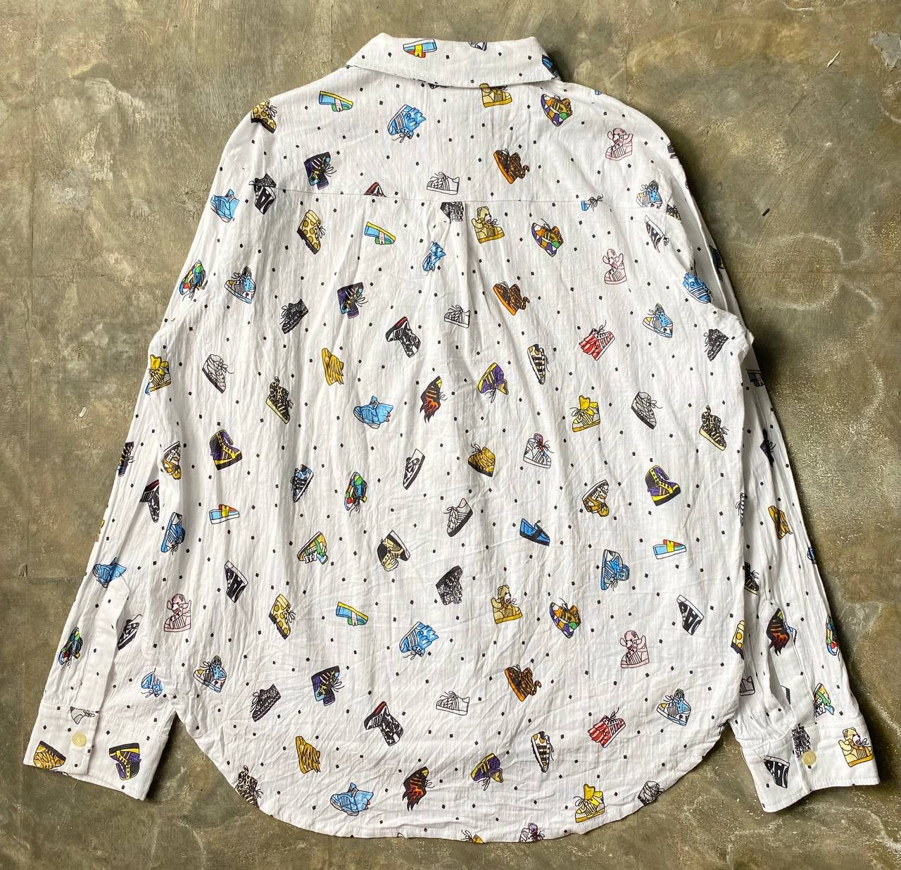 Adidas × Jeremy Scott Shoeprint All Over Print Shirt Size M / US 6-8 / IT 42-44 - 6 Thumbnail