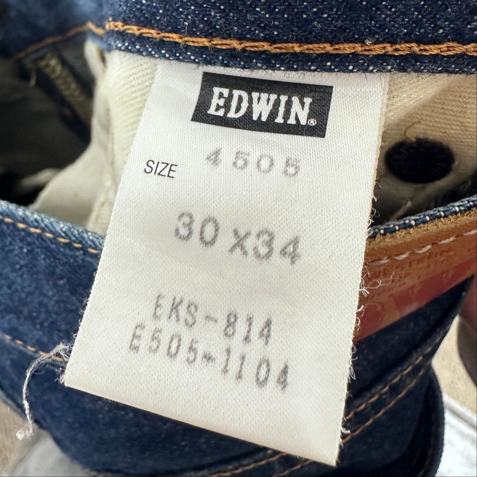 Edwin Selvedge Japanese 505X Denim Size US 30 / EU 46 - 10 Thumbnail